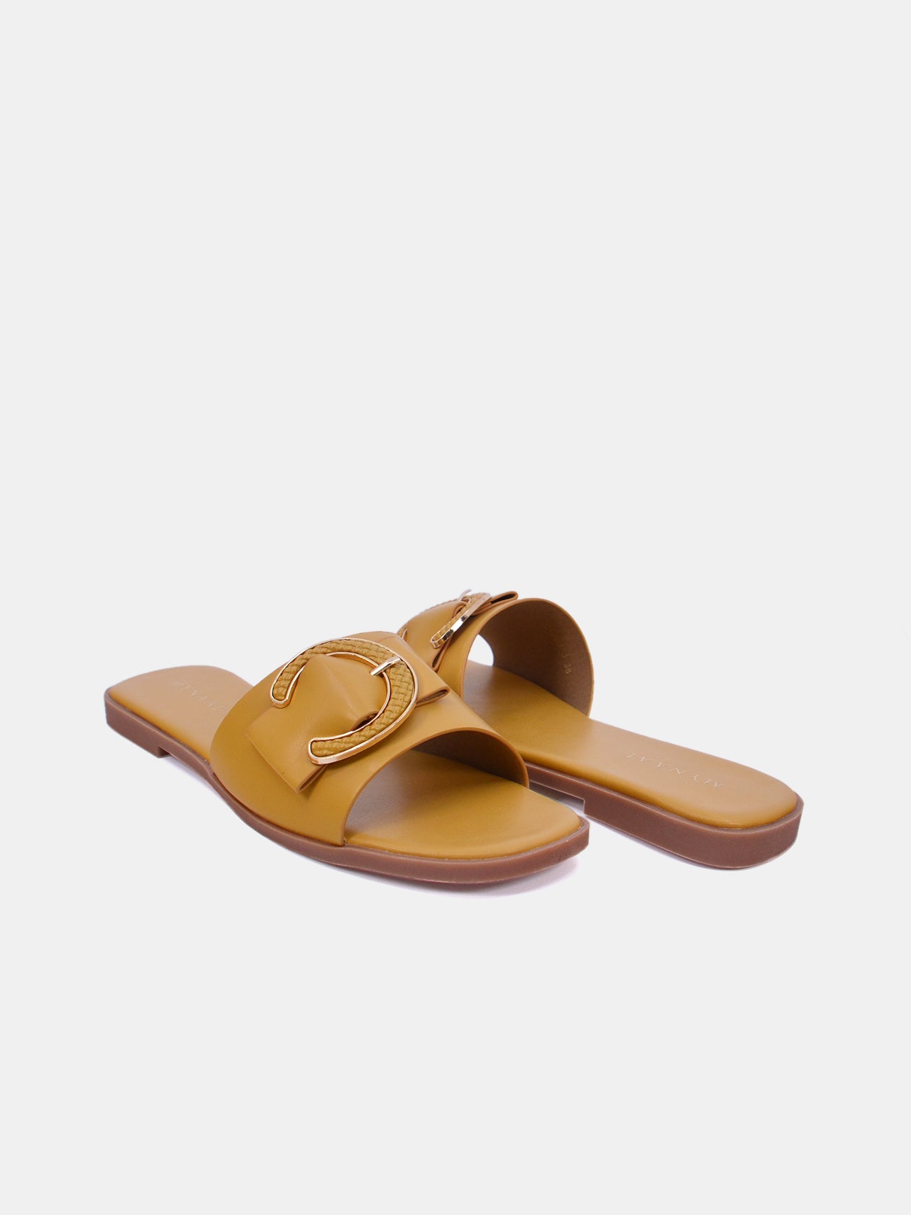 Mynaal Zalara Women's Flat Sandals #color_Yellow