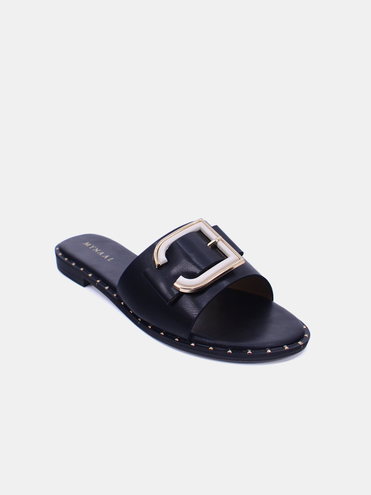 Mynaal Zephyr Women's Flat Sandals #color_Black