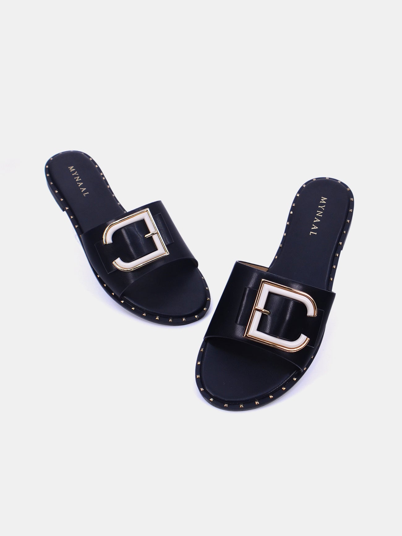 Mynaal Zephyr Women's Flat Sandals #color_Black