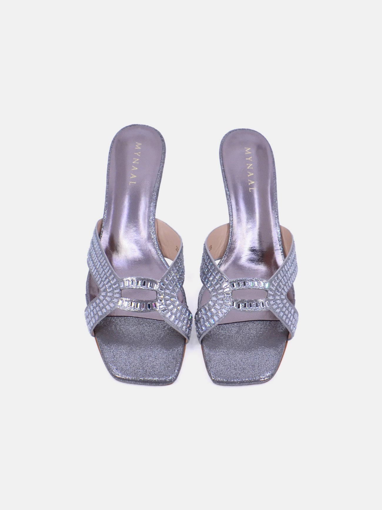 Mynaal Rixie Women's Kitten Heel Sandals #color_Gray