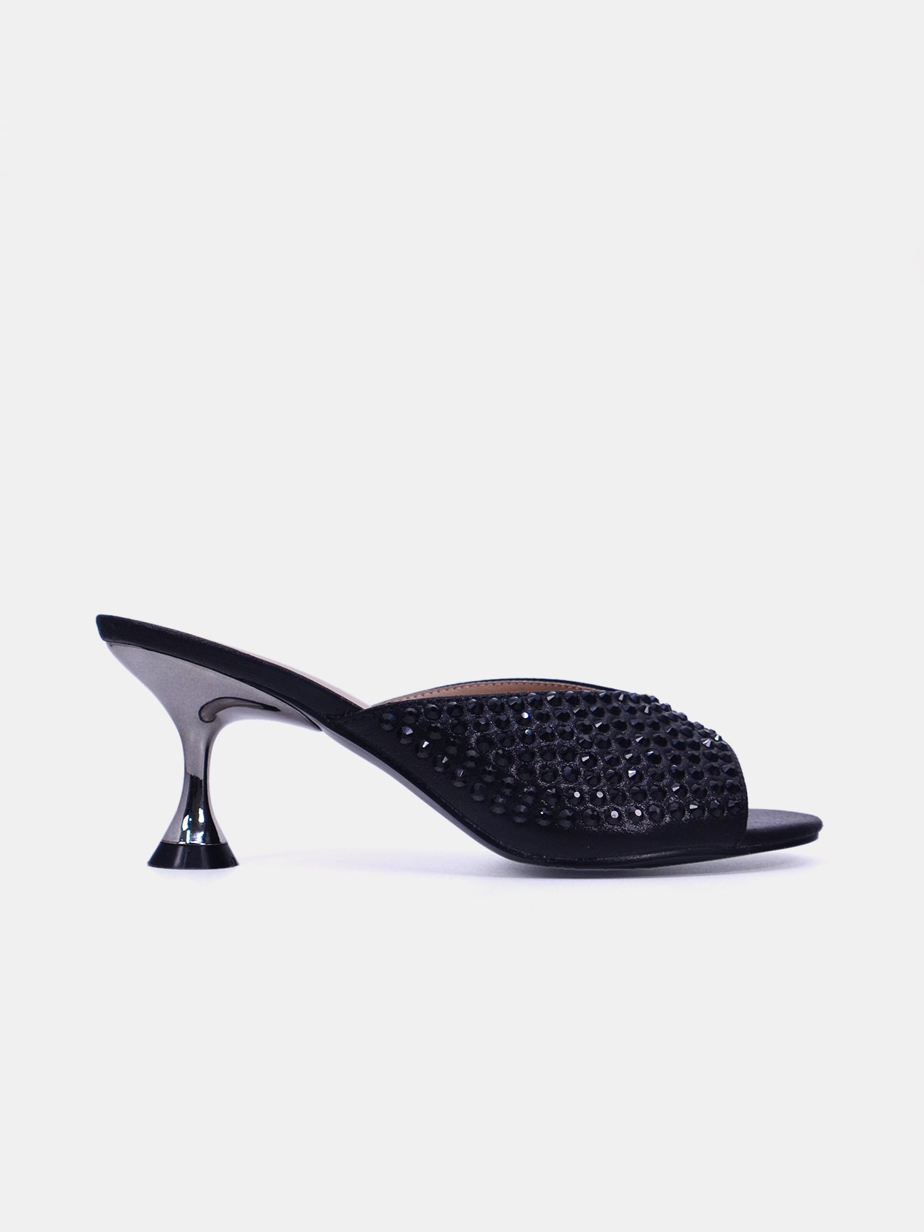 Mynaal Velaire Women's Kitten Heel Sandals #color_Black