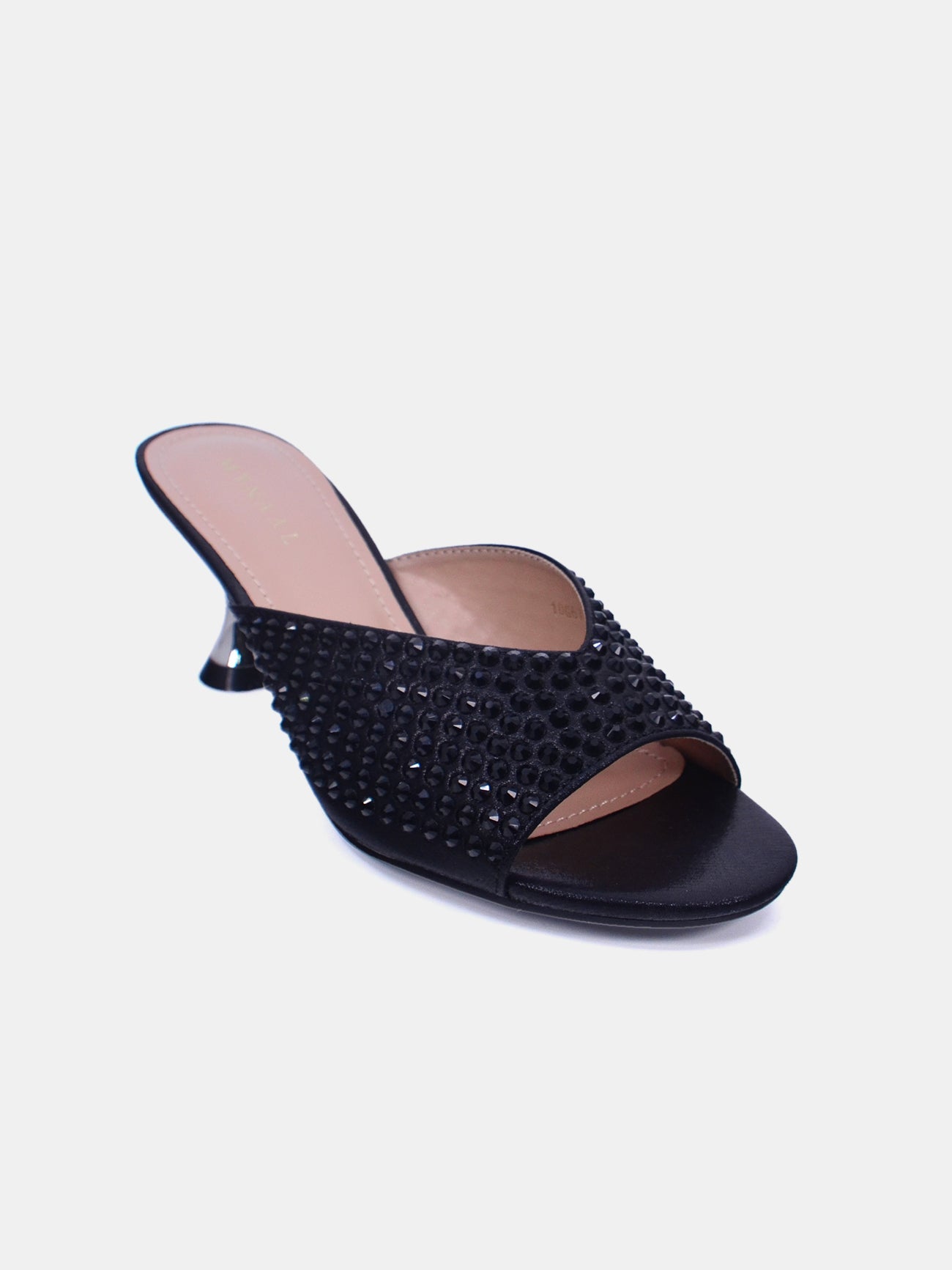 Mynaal Velaire Women's Kitten Heel Sandals #color_Black