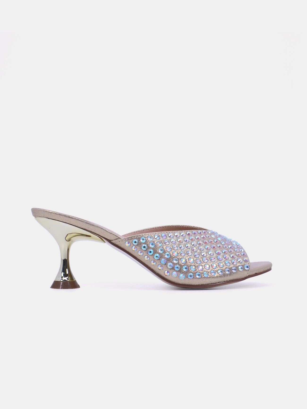 Mynaal Velaire Women's Kitten Heel Sandals #color_Gold