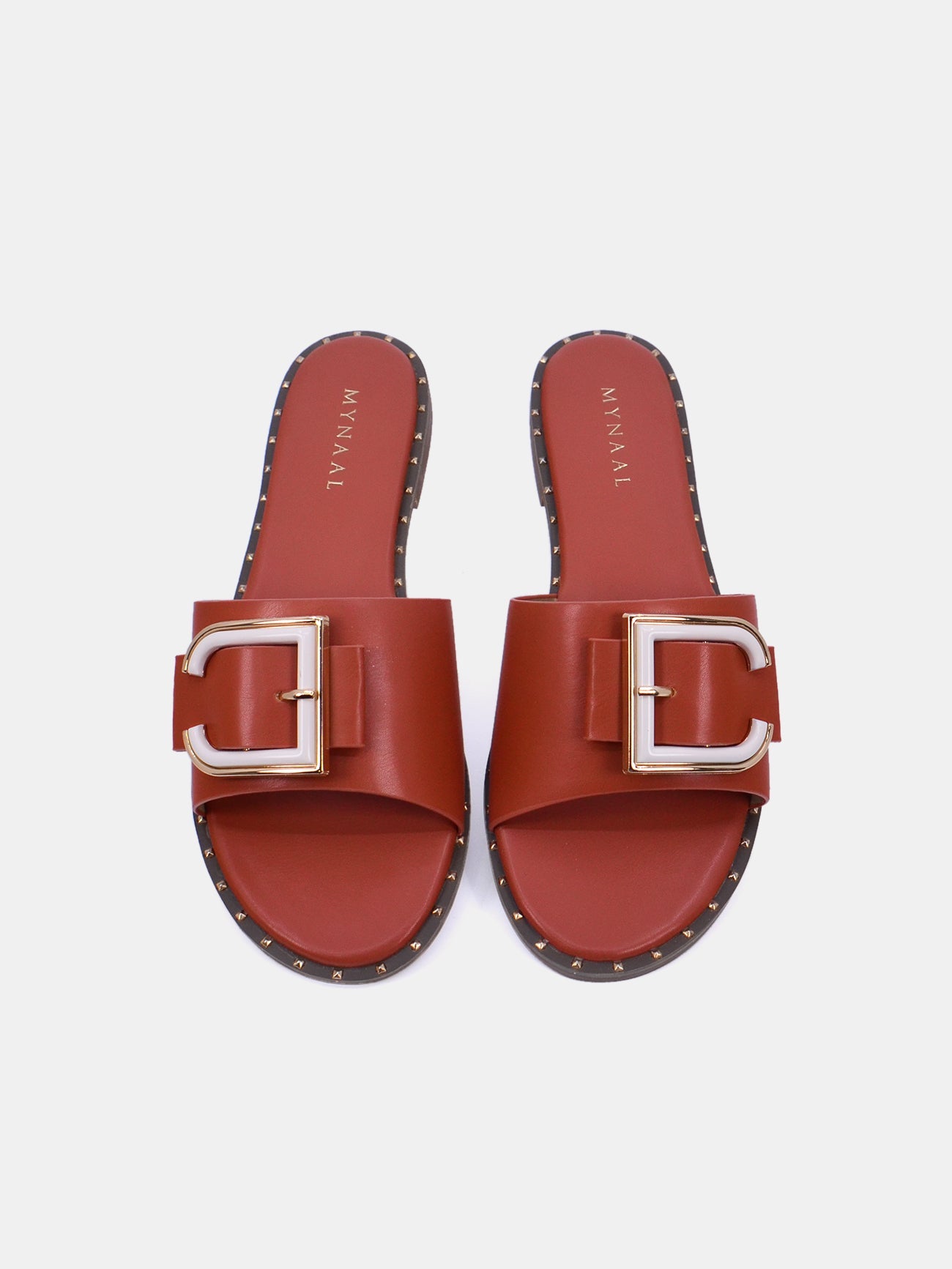Mynaal Zephyr Women's Flat Sandals #color_Brown