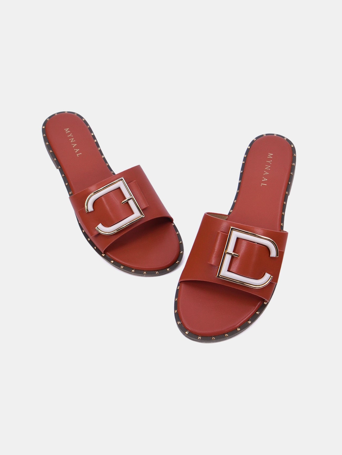Mynaal Zephyr Women's Flat Sandals #color_Brown