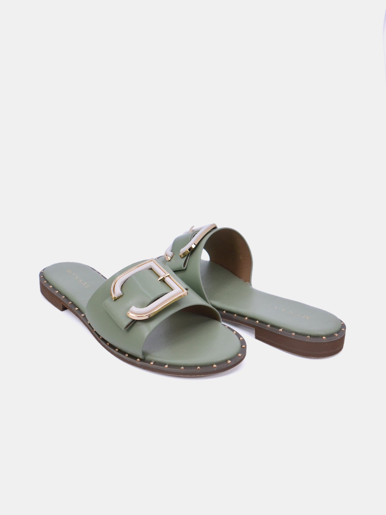 Mynaal Zephyr Women's Flat Sandals #color_Green