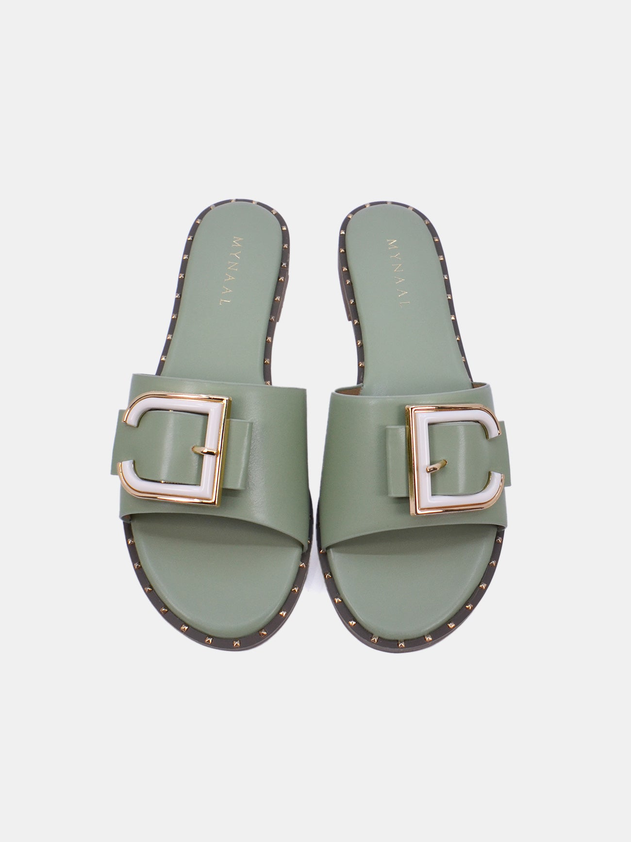 Mynaal Zephyr Women's Flat Sandals #color_Green