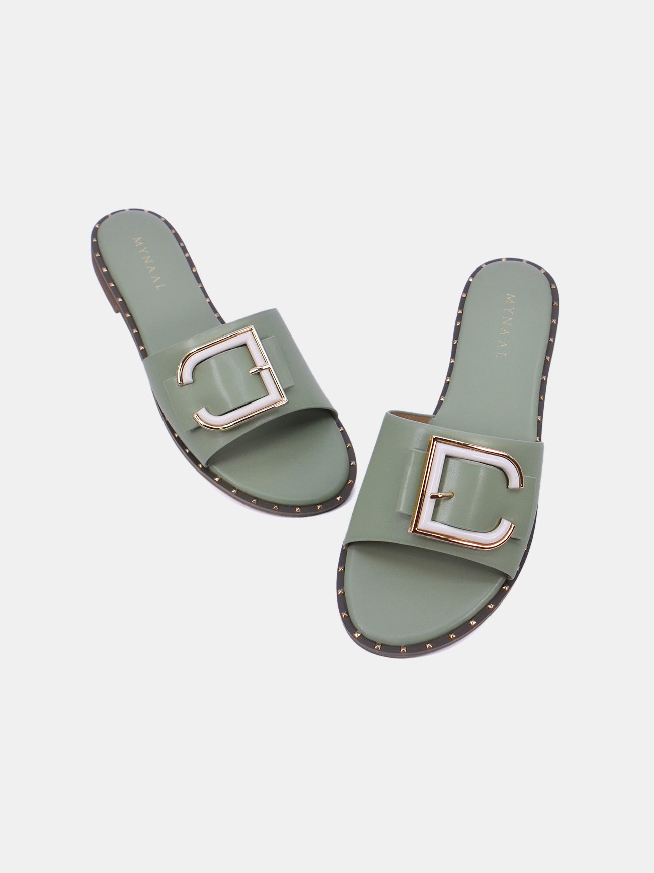 Mynaal Zephyr Women's Flat Sandals #color_Green