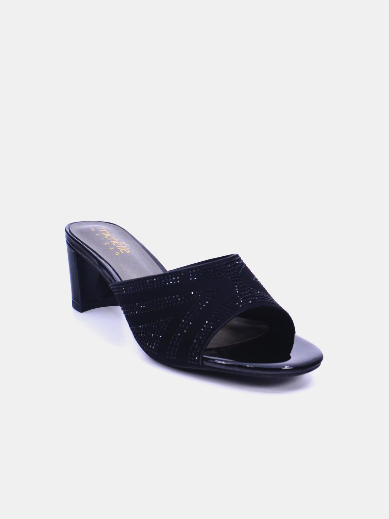Michelle Morgan 314RJ199 Women's Heeled Sandals #color_Black