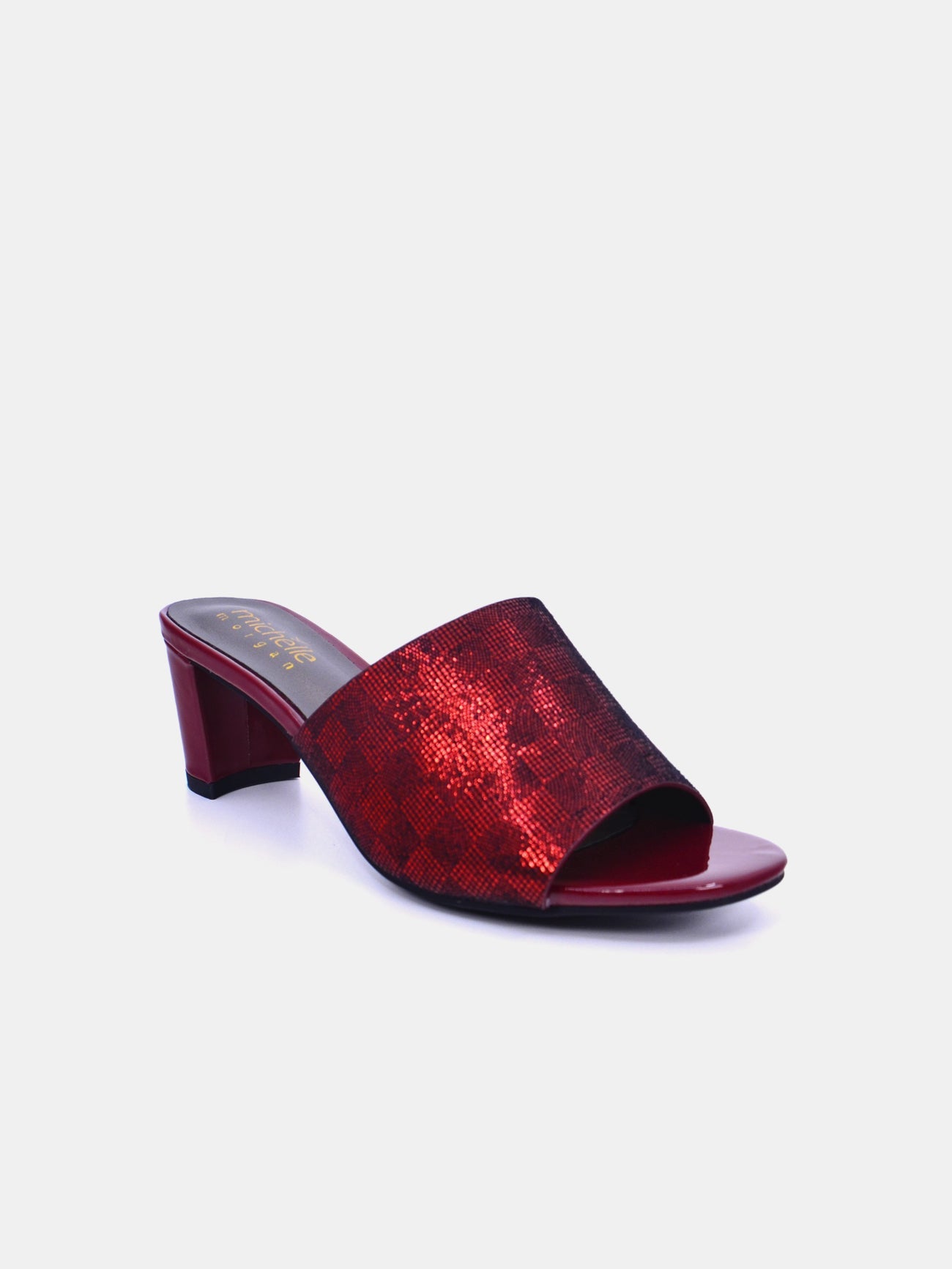 Michelle Morgan 914RJ191 Women's Heeled Sandals #color_Red