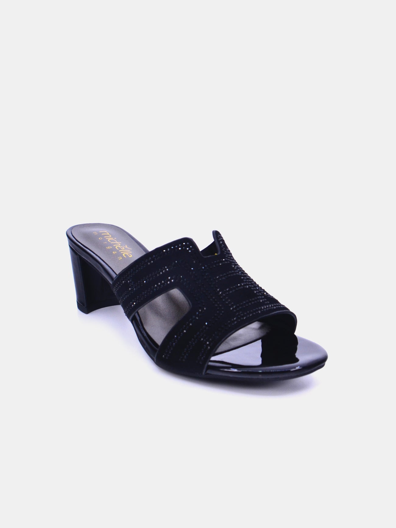 Michelle Morgan 314RJ19A Women's Heeled Sandals #color_Black