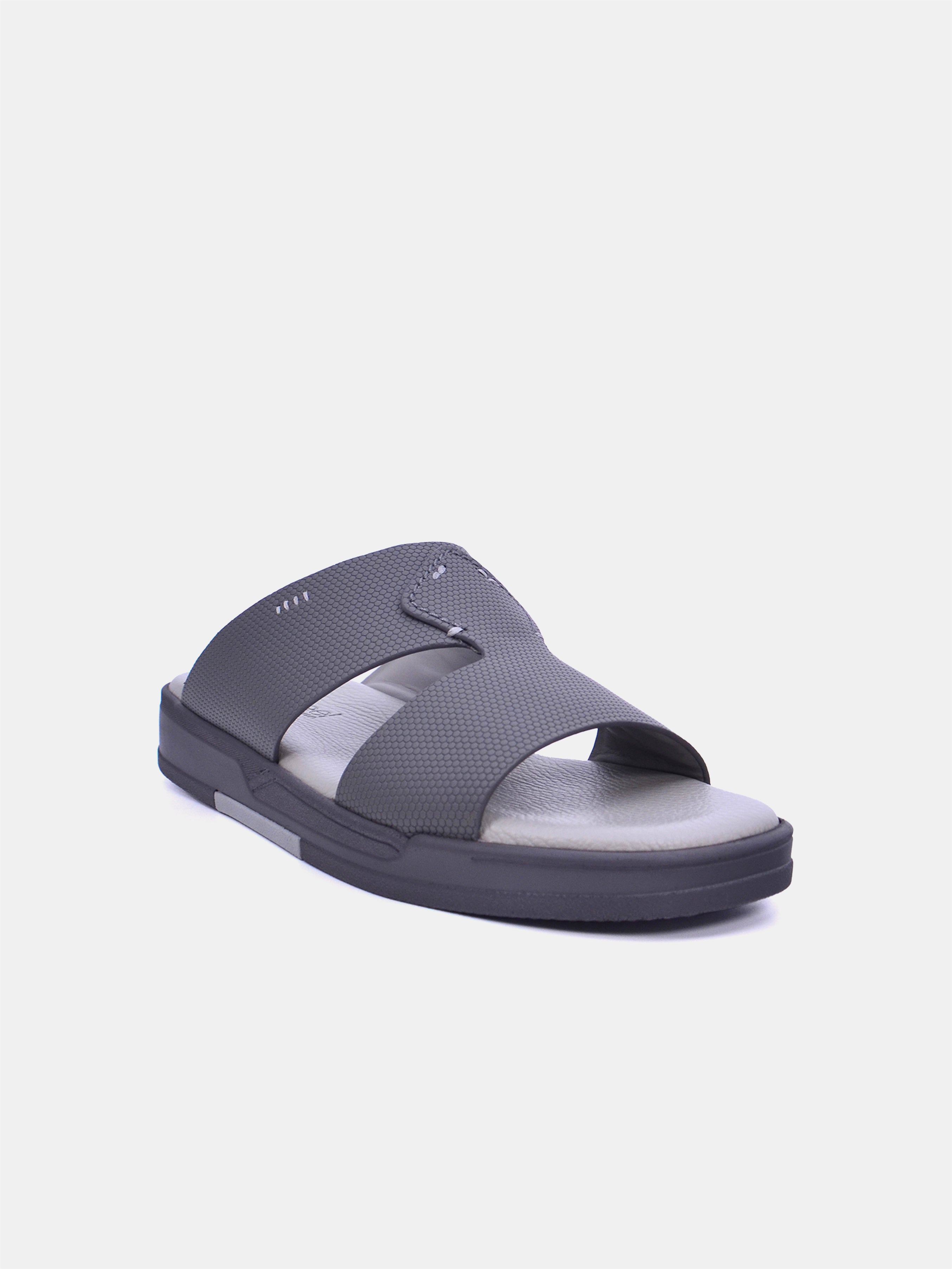 Barjeel Uno MSA134 Men Arabic Sandals #color_Gray