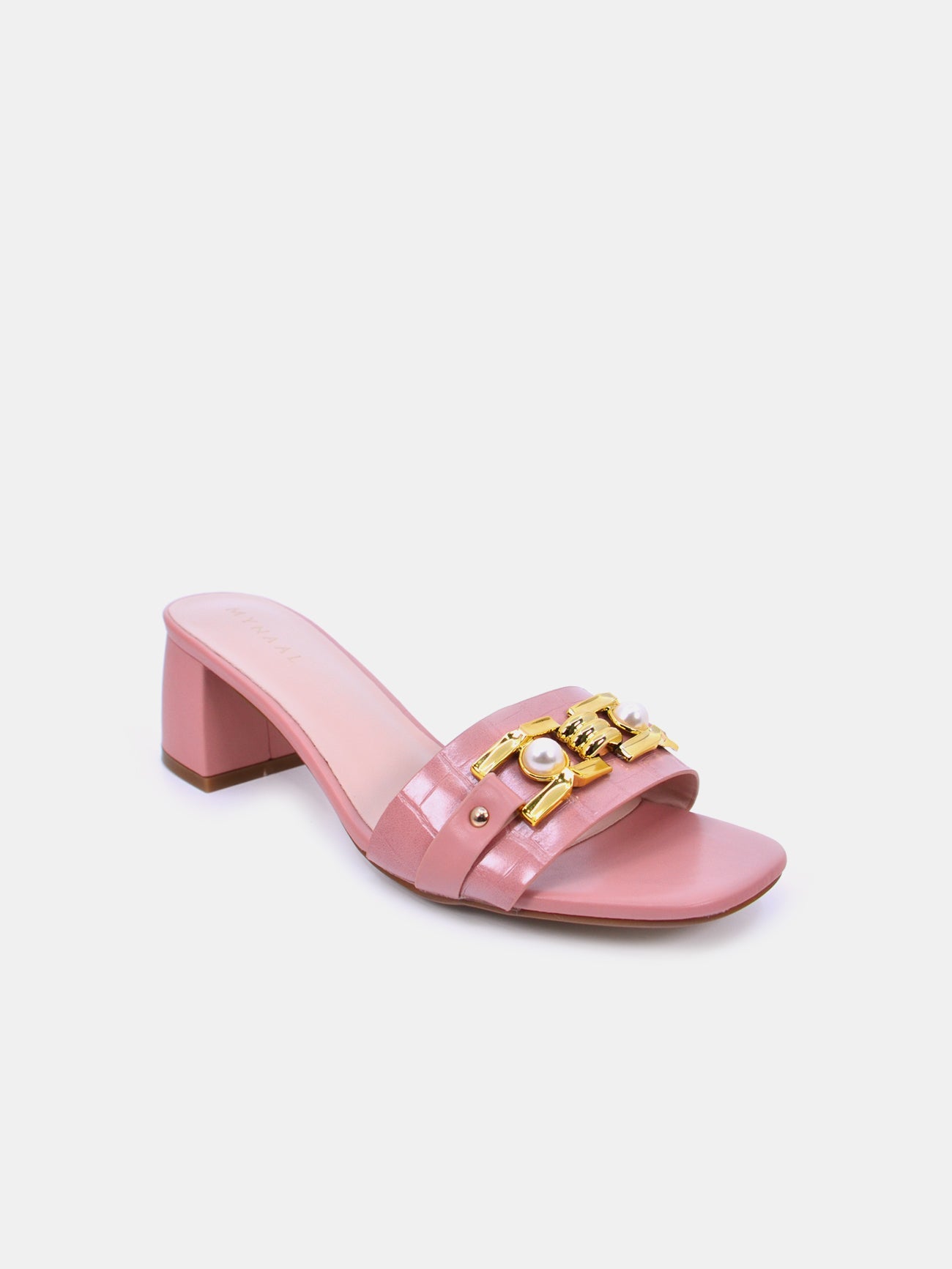 Mynaal Nova Women's Block Heel Sandals #color_Pink