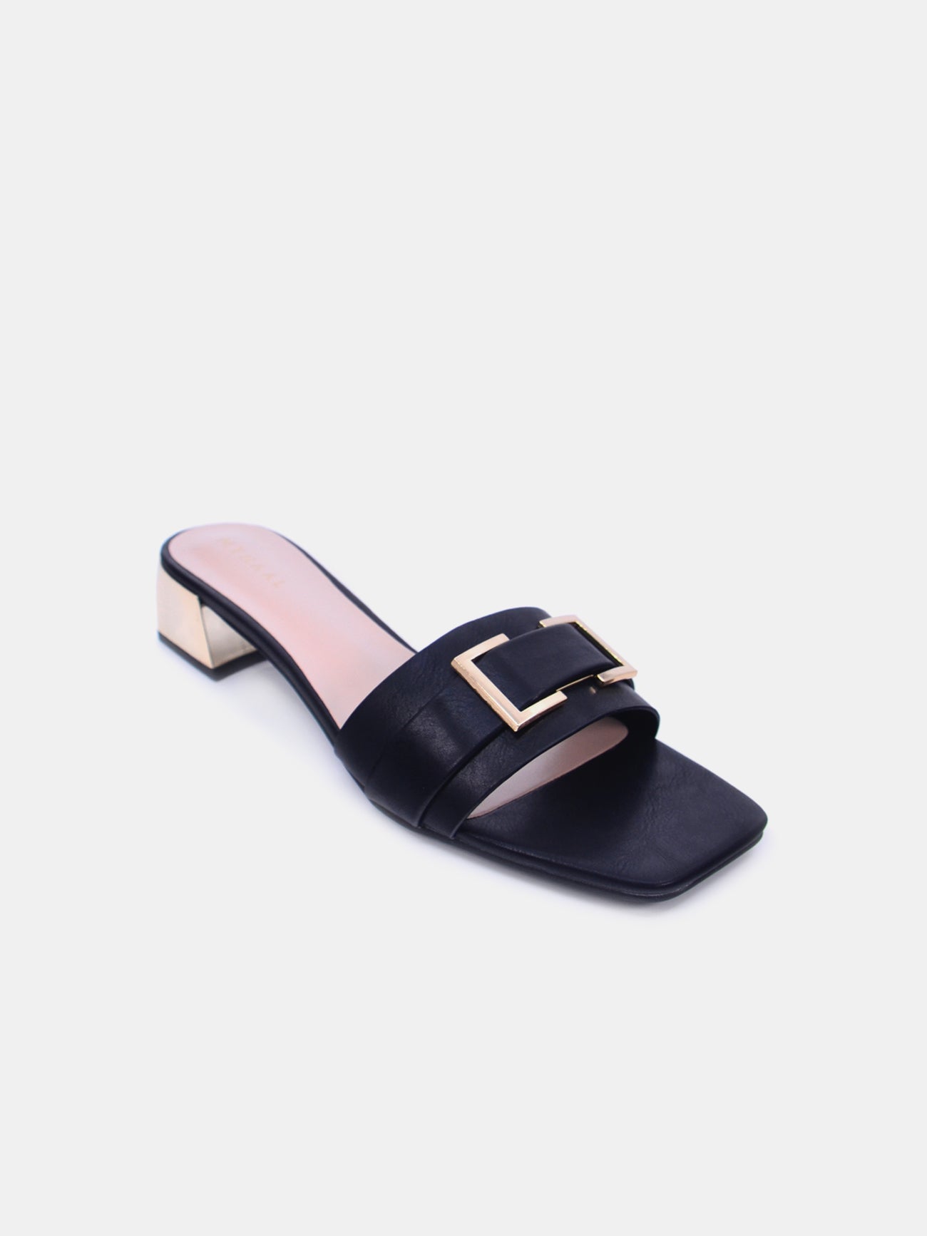 Mynaal Serix Women's Block Heel Sandals #color_Black