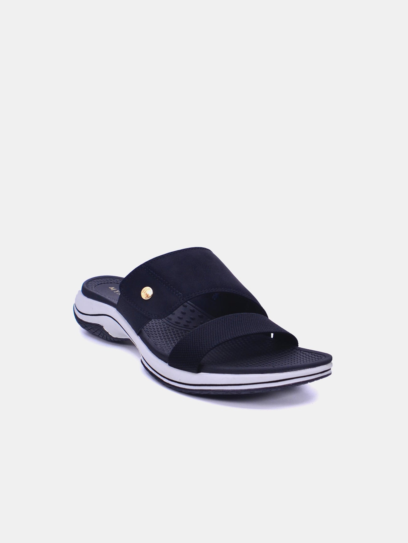 Mynaal Auria Women's Flat Sandals #color_Black
