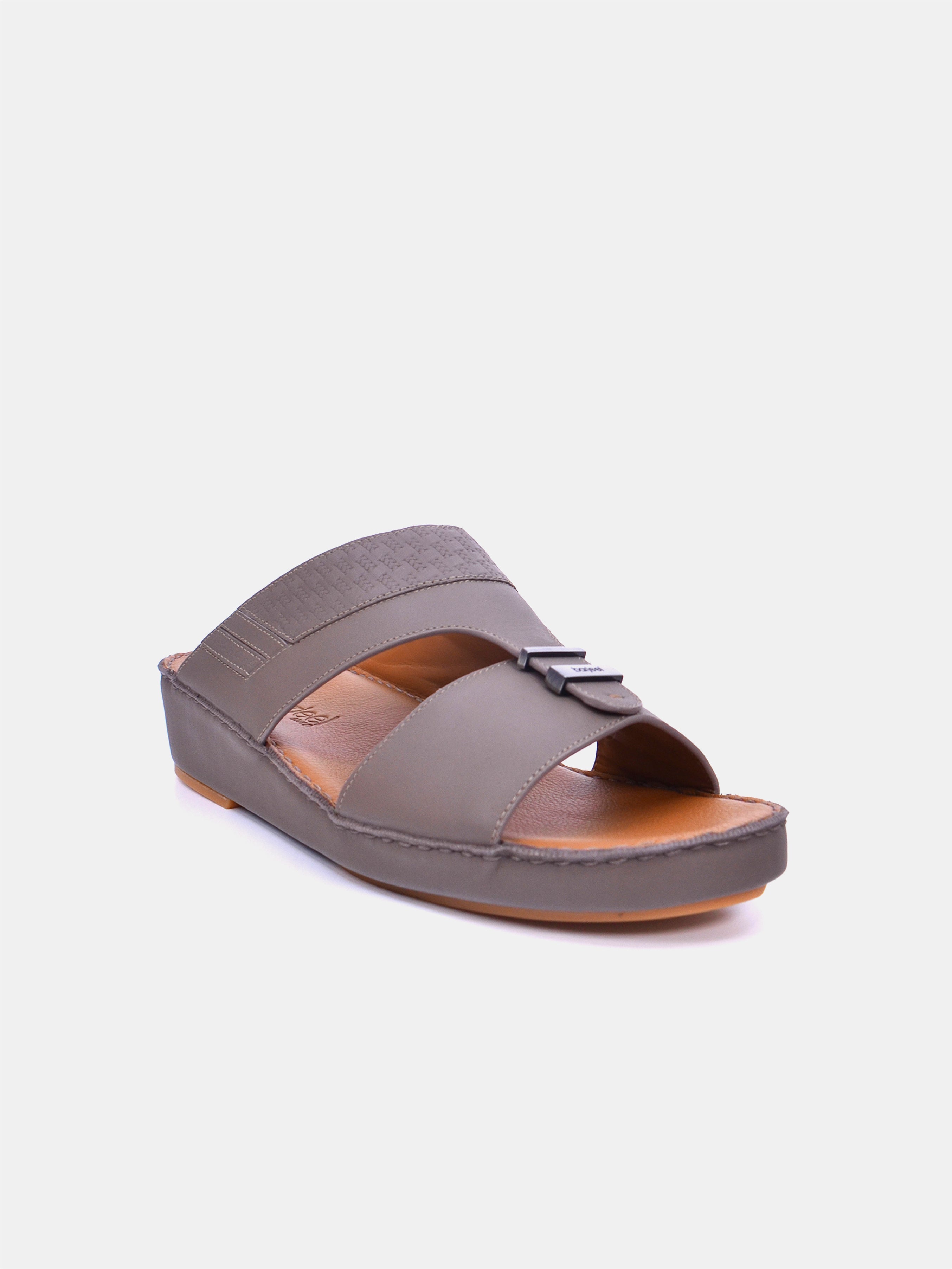 Barjeel Uno BS38 Men's Arabic Sandals #color_Brown