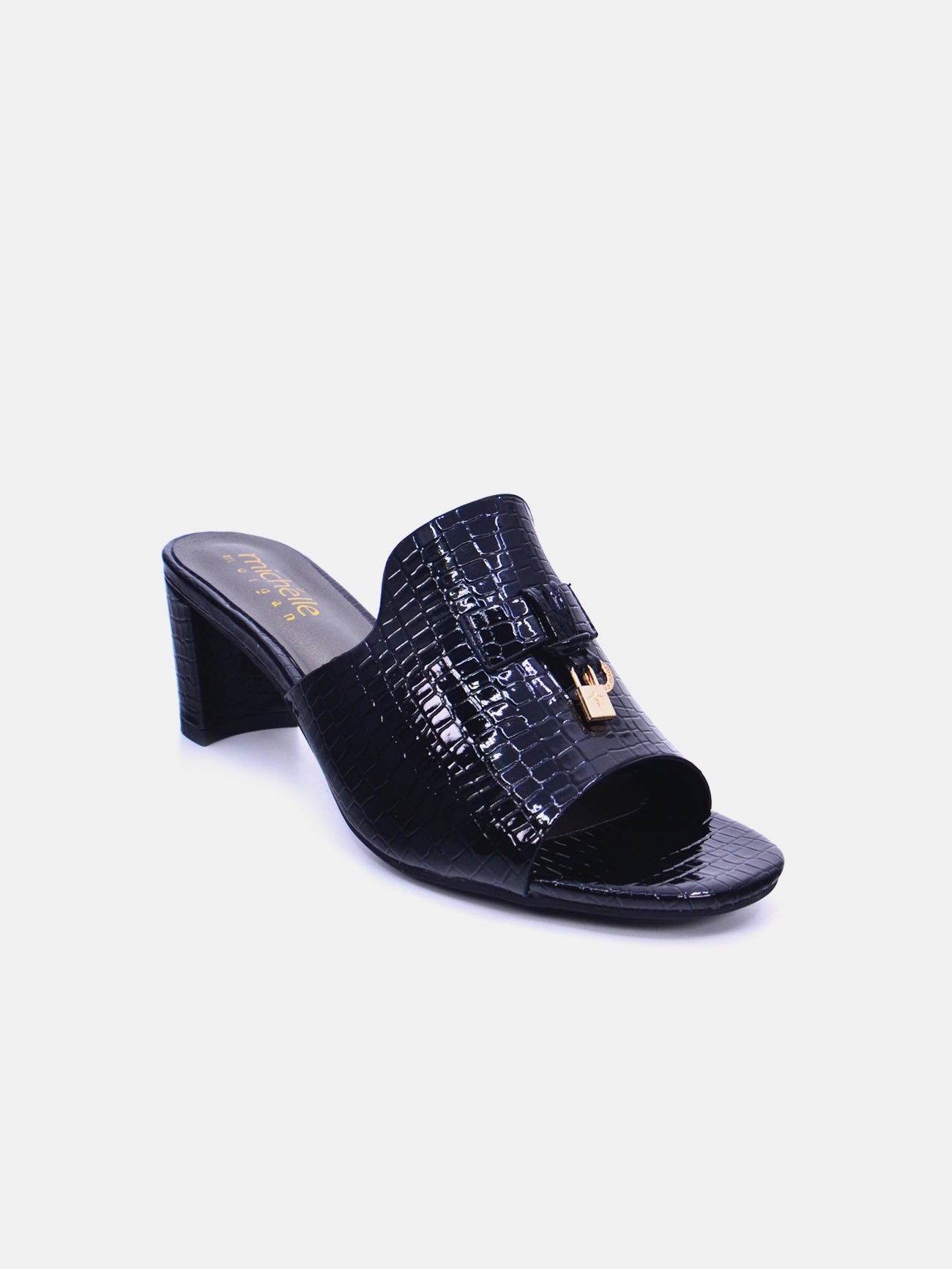 Michelle Morgan 213RC192 Women's Heeled Sandals #color_Black