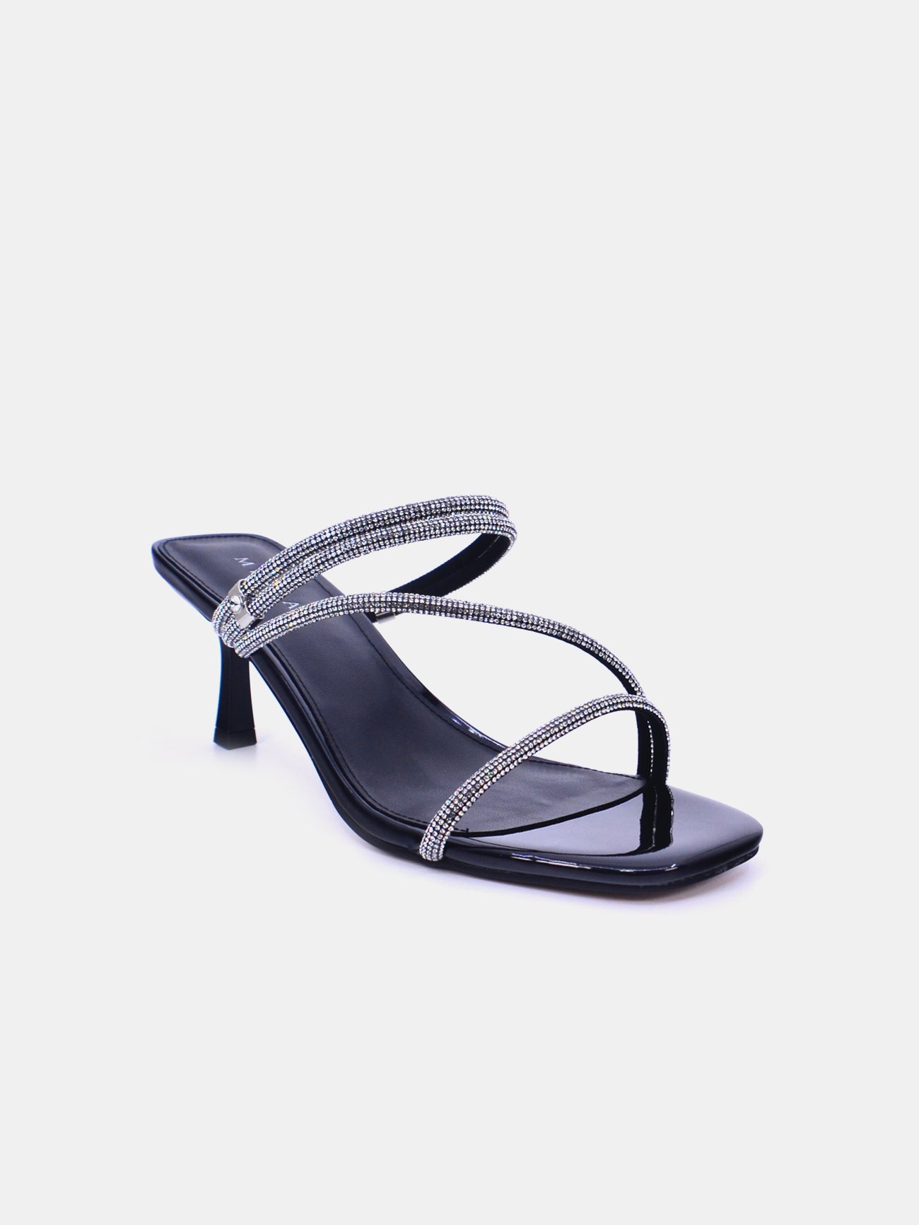 Mynaal Ethra Women's Pencil Heel Sandals #color_Black