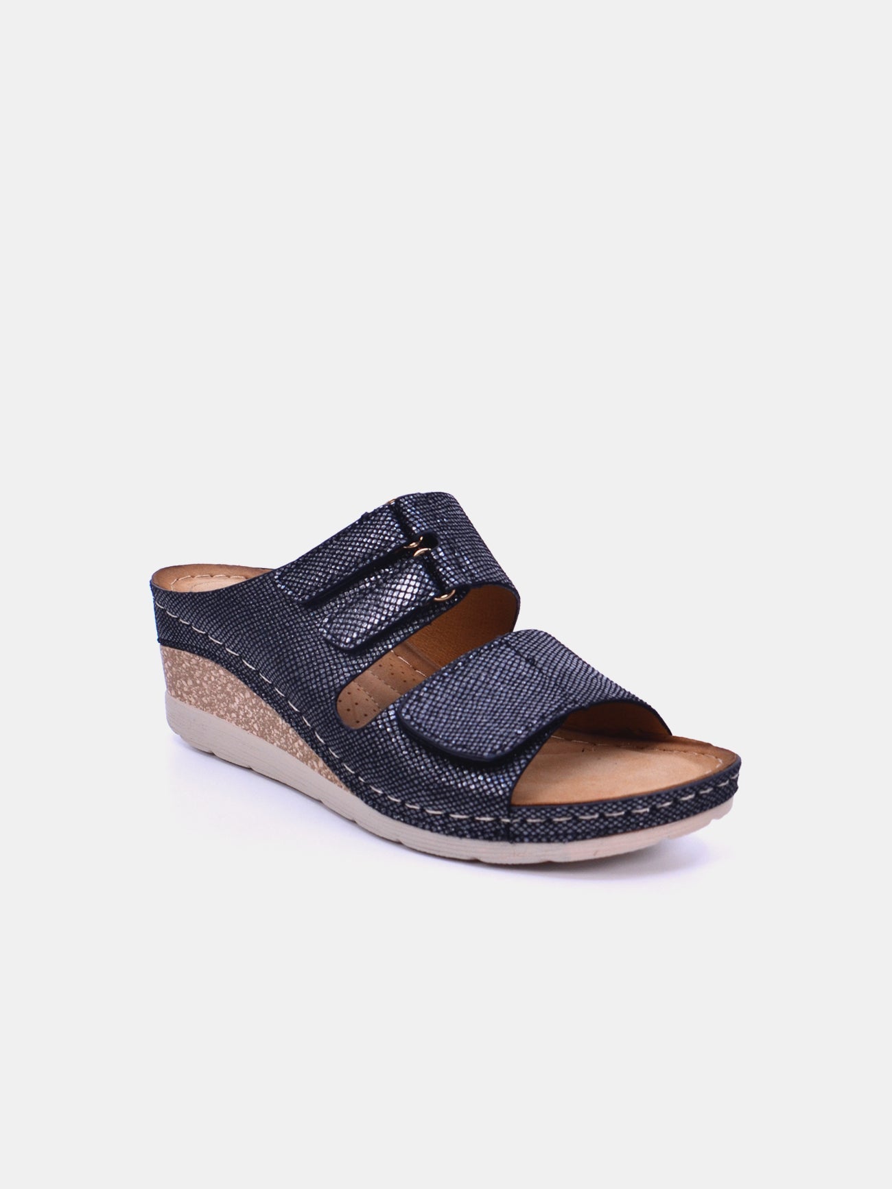 Romika 36605-AR637 Wedge Sandals #color_Black