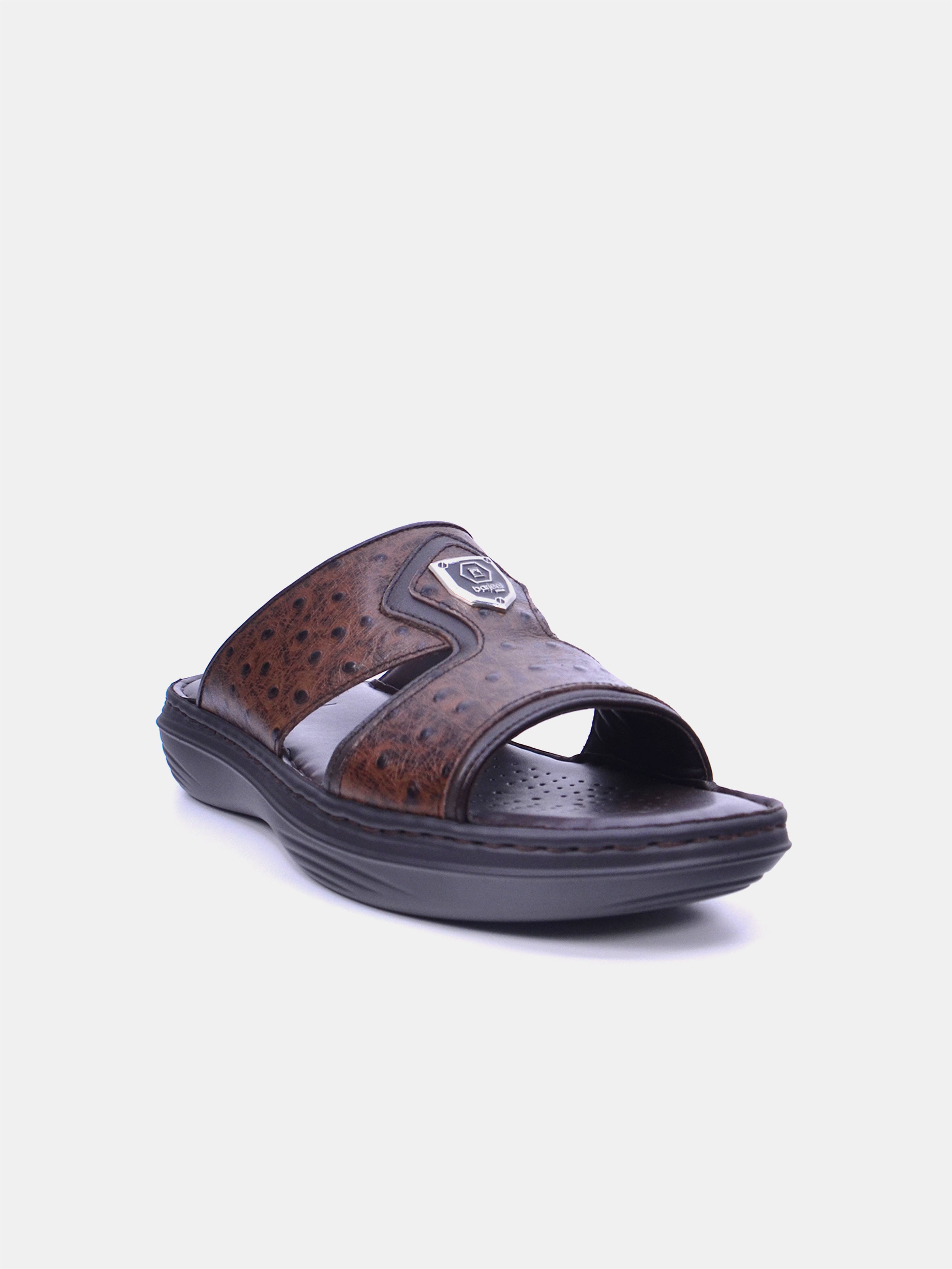 Barjeel Uno 21410-60 Men Arabic Sandals #color_Brown