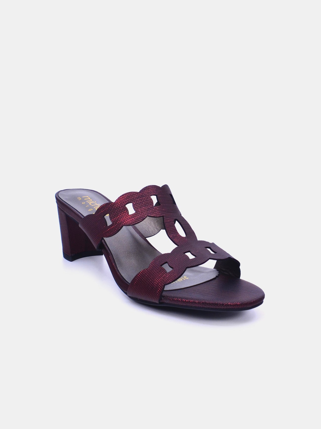 Michelle Morgan 314RJ198 Women's Heeled Sandals #color_Maroon