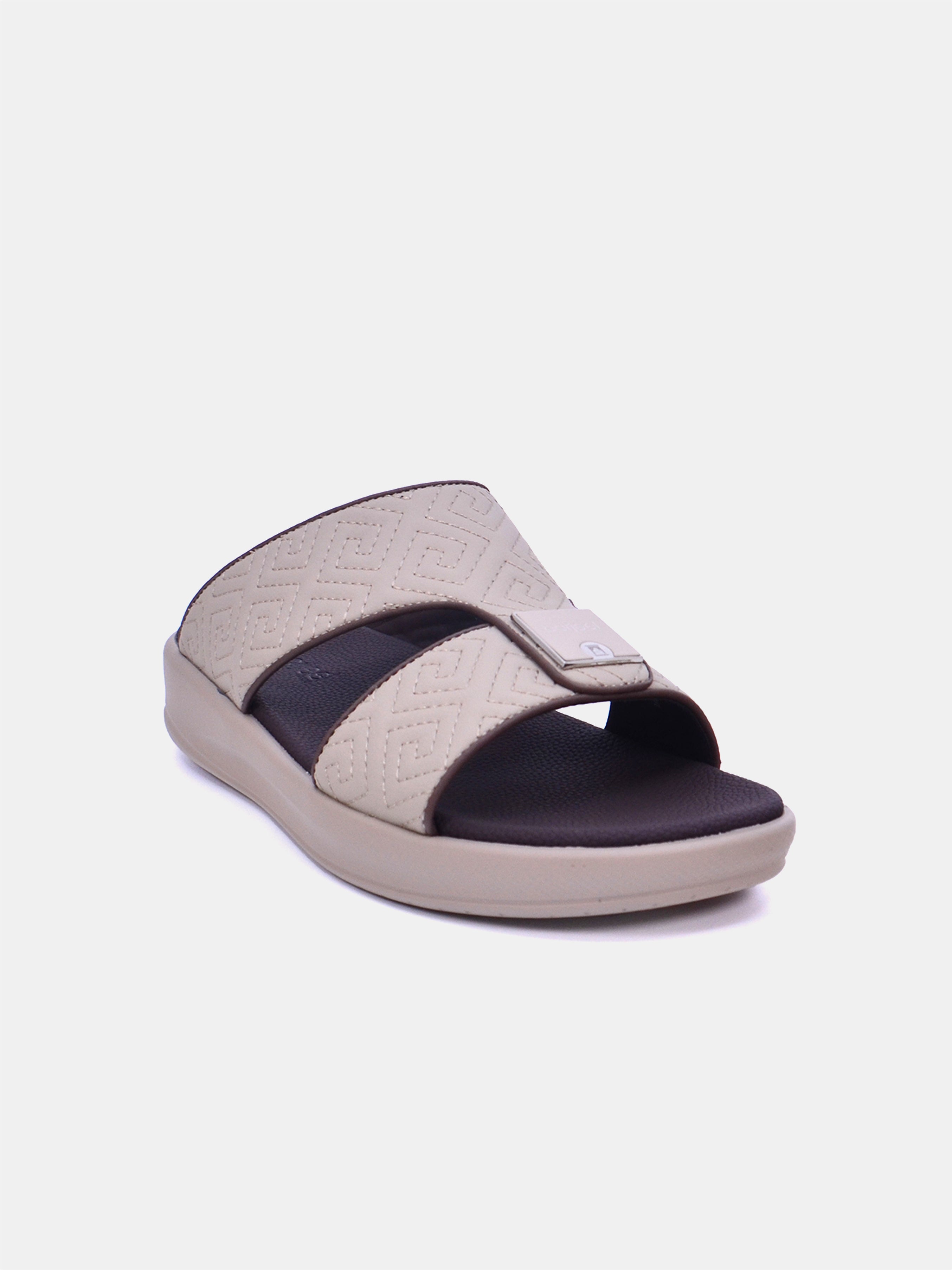Barjeel Uno M 121 Men's Arabic Sandals #color_beige