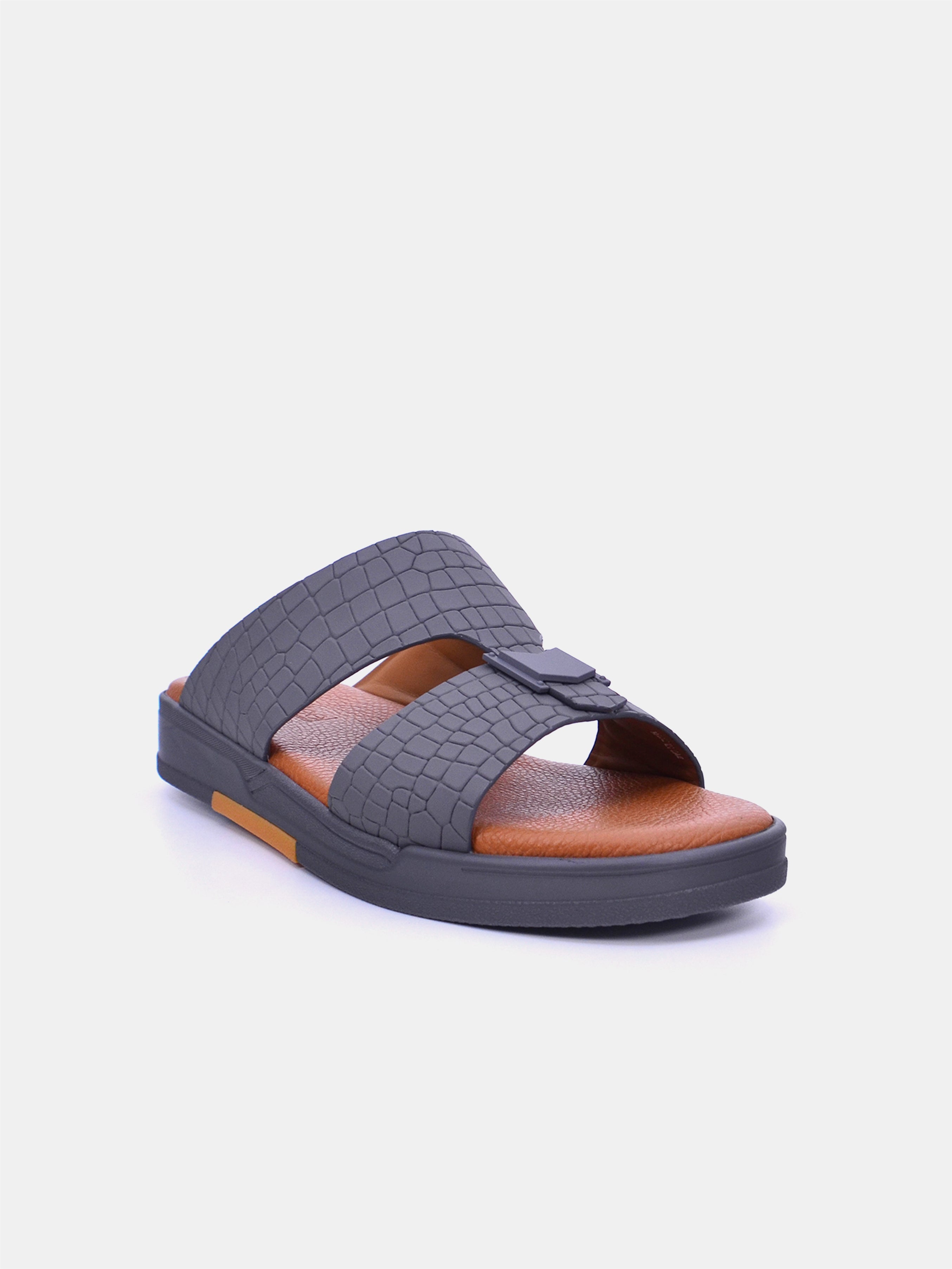 Barjeel Uno TAM Sole MSA-128 Men's Arabic Sandals #color_gray