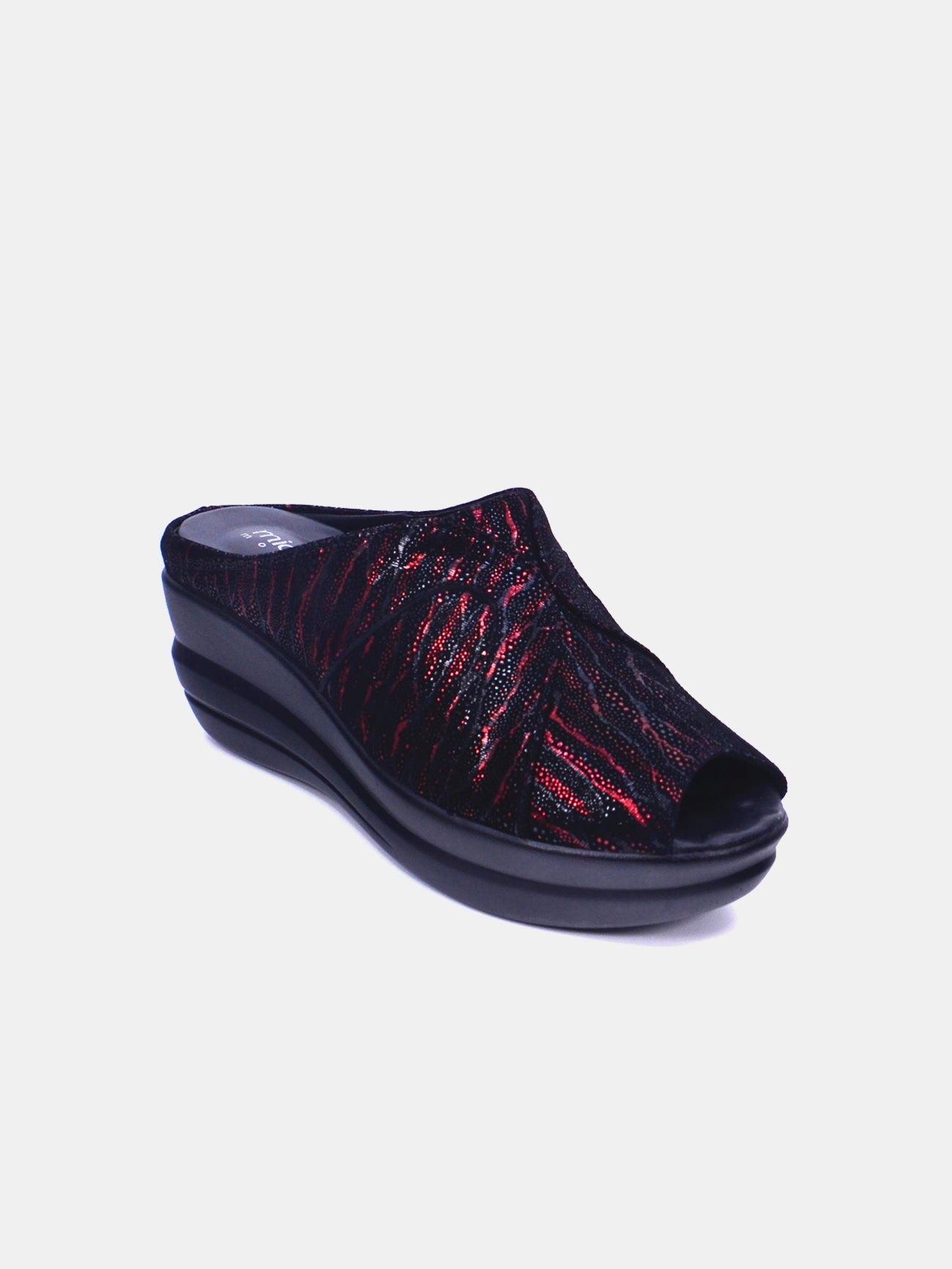 Michelle Morgan 19009-42 Women's Wedge Sandals #color_Maroon