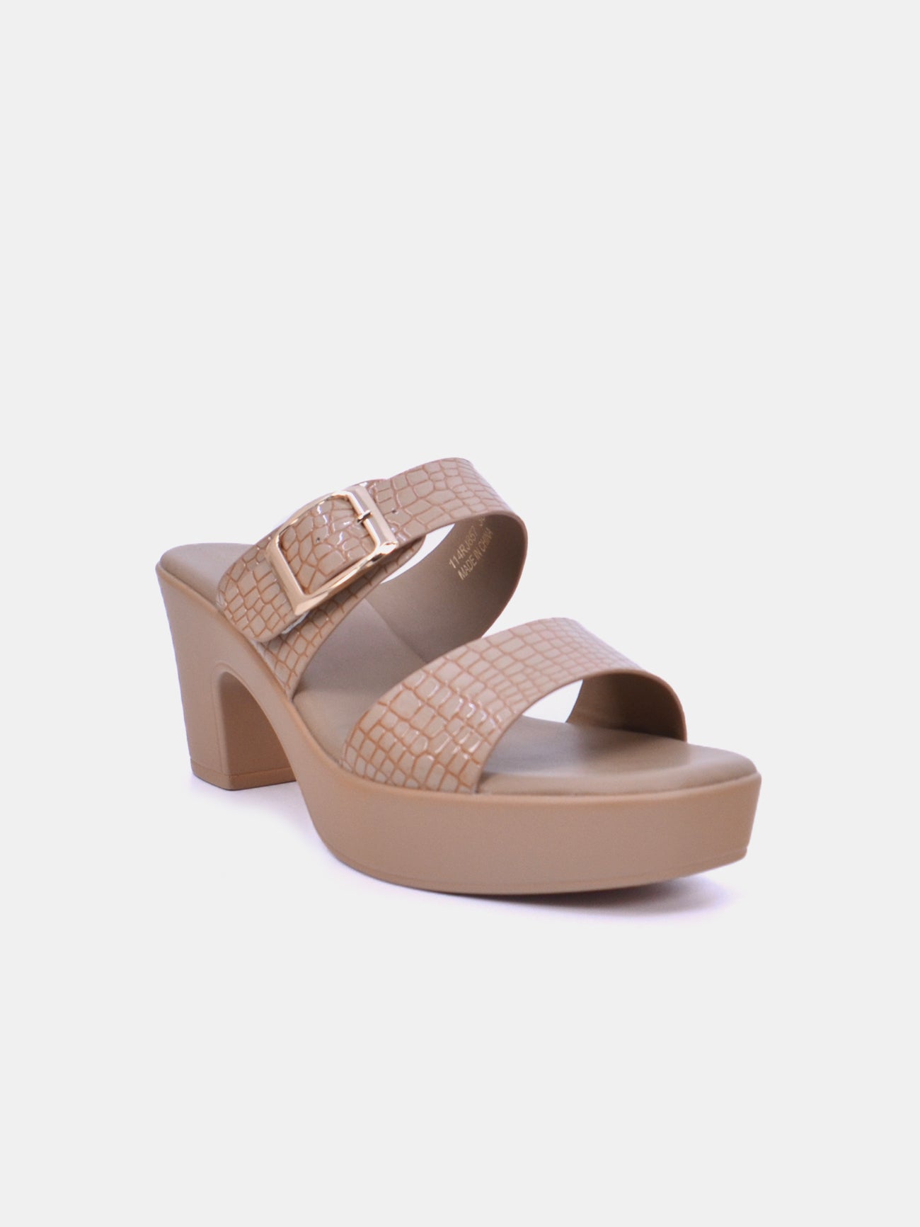 Michelle Morgan 114RJ857 Women's Heeled Sandals #color_Beige