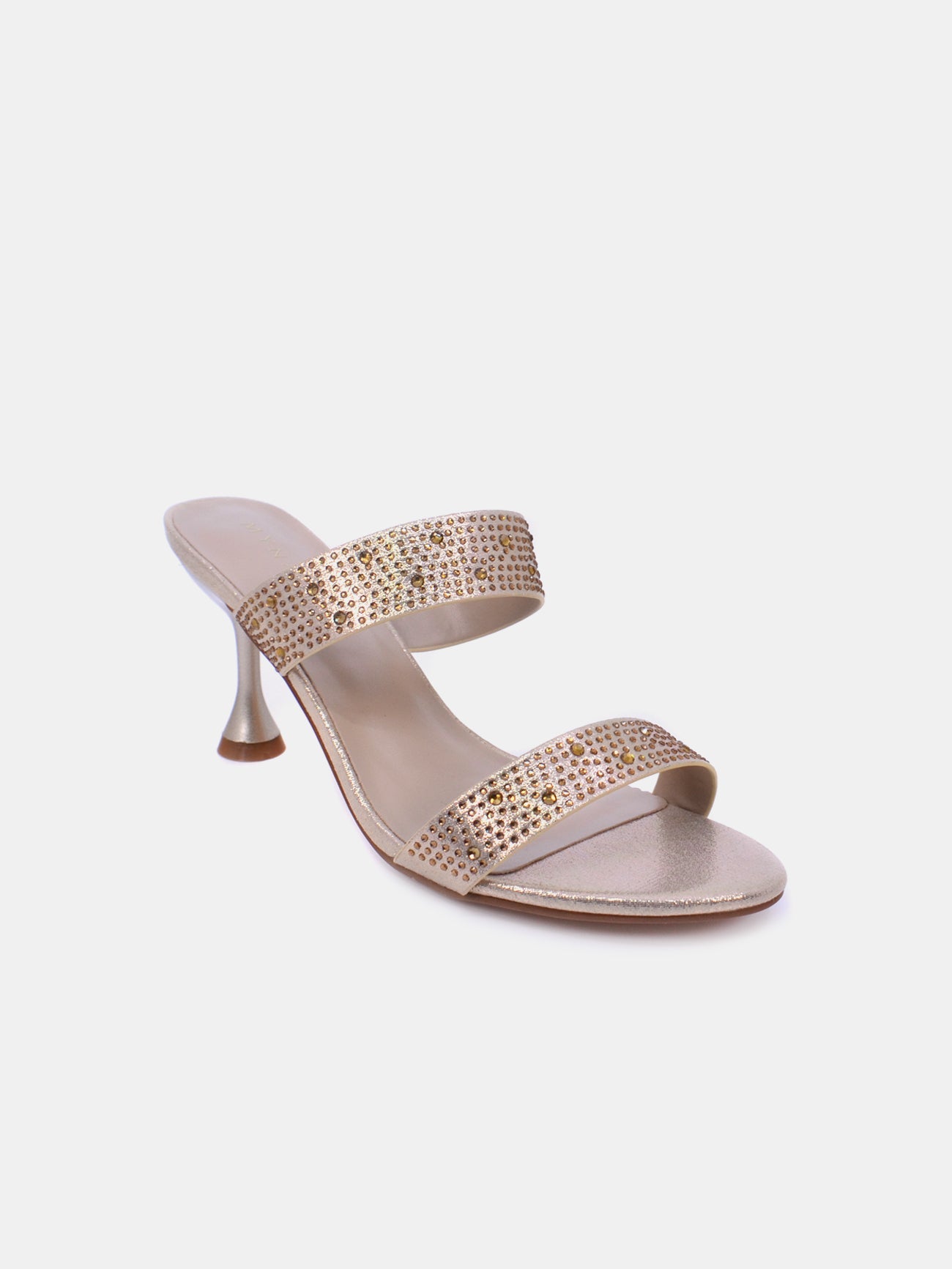 Mynaal Lylith Women's Kitten Heel Sandals #color_Gold