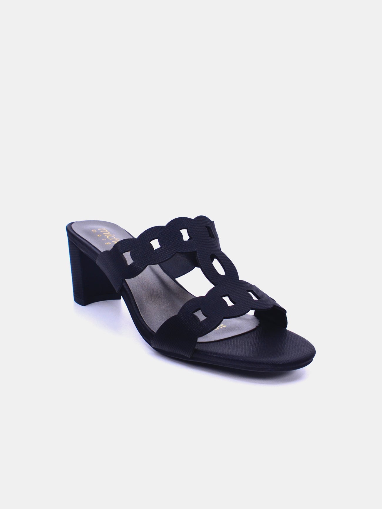 Michelle Morgan 314RJ198 Women's Heeled Sandals #color_Black