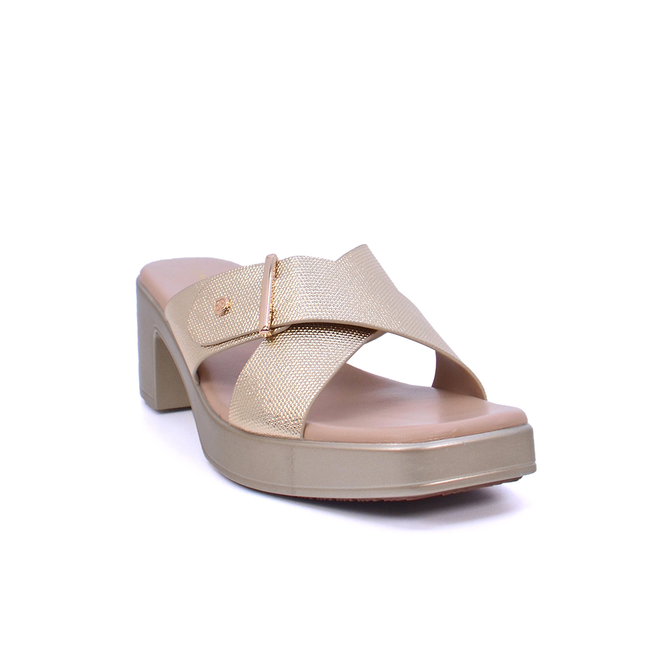 Mynaal 414Rj60J Women's Block-Heel Sandal #color_Gold