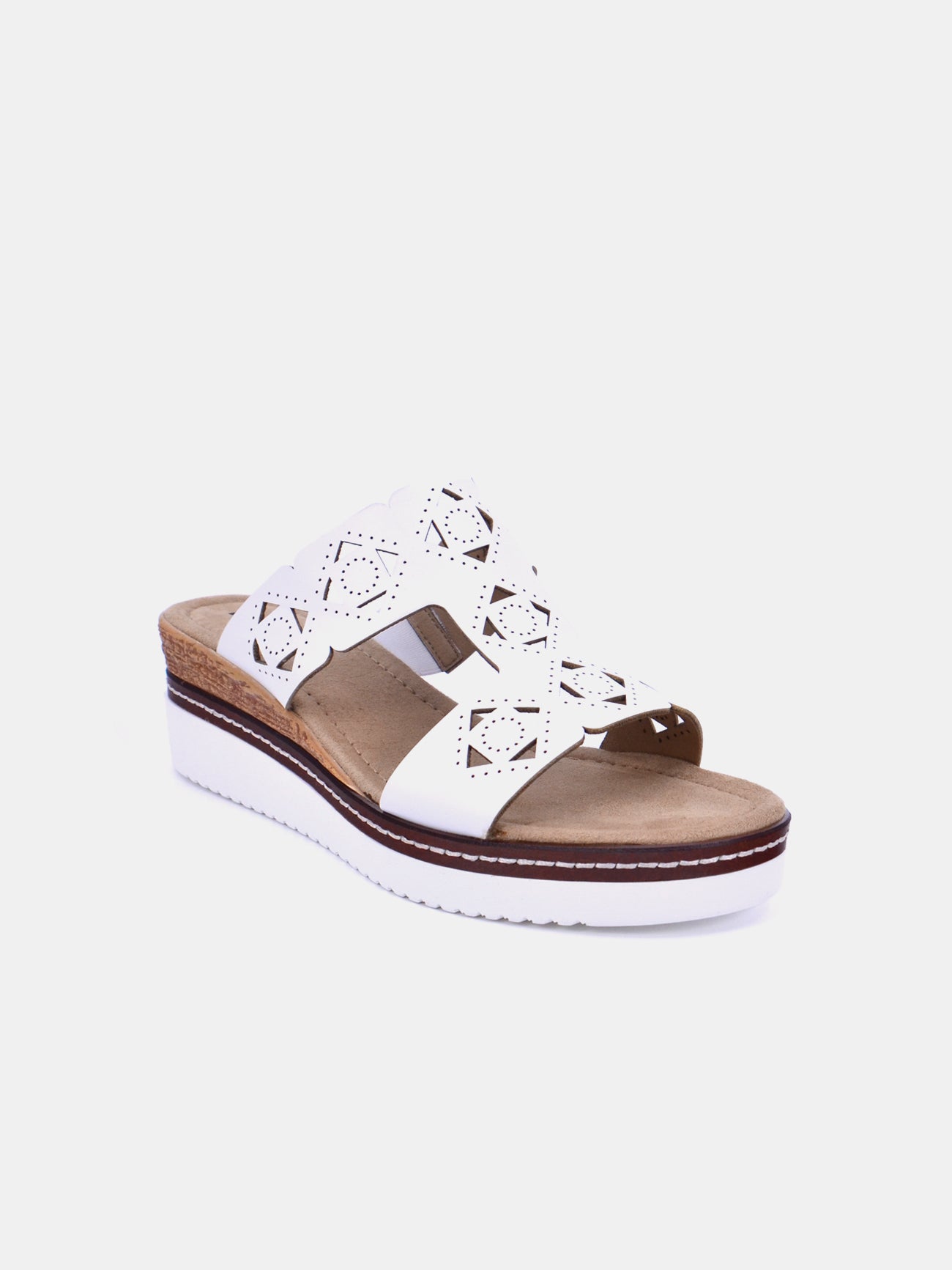 Romika 91403-AR95 Wedge Sandals #color_White