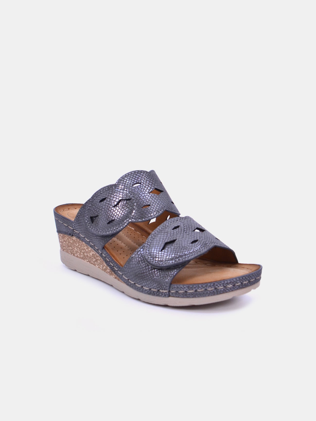 Romika 36604-AR633 Wedge Sandals #color_Gray