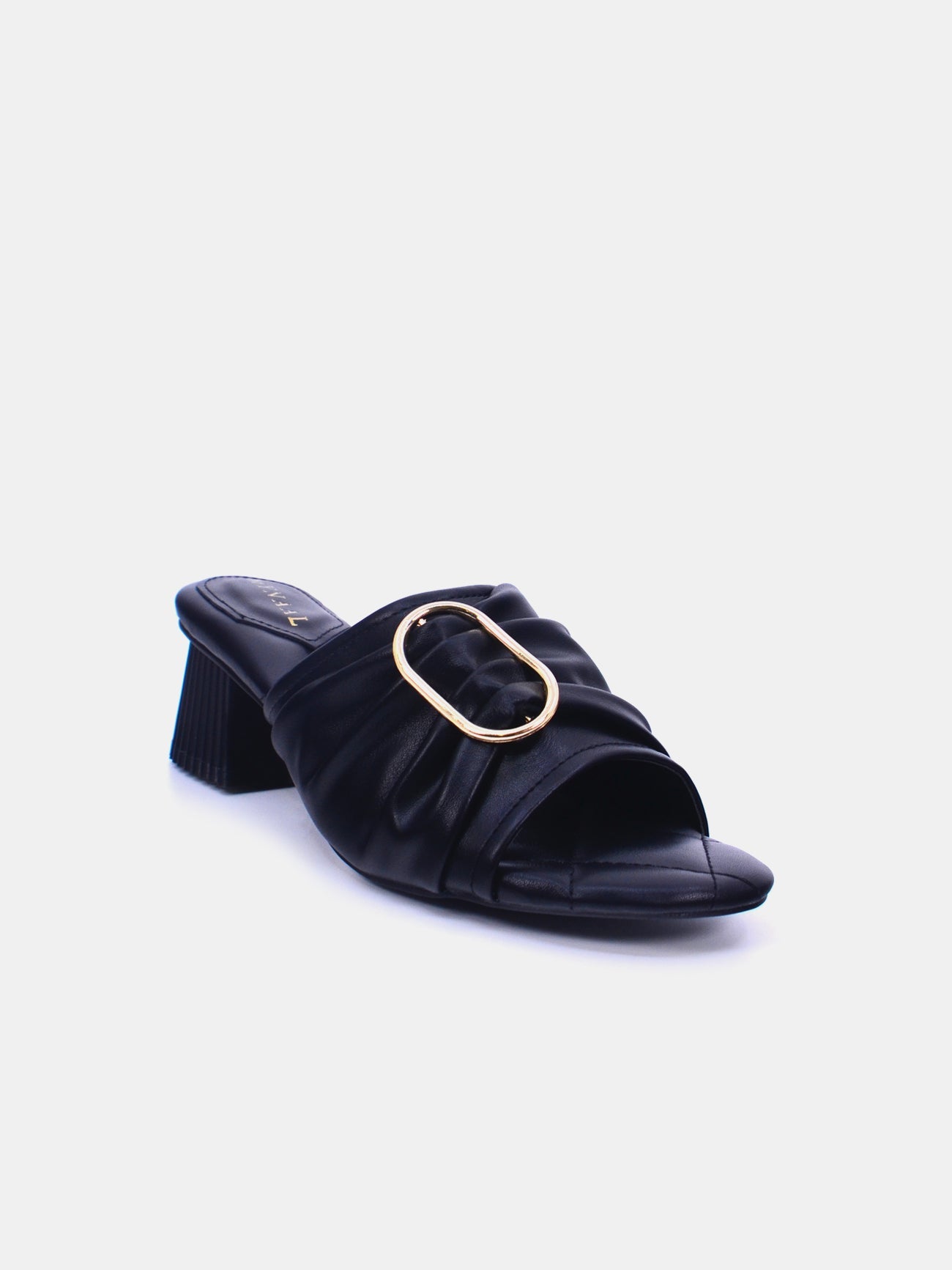 Mynaal 23BJH185 Women Heeled Sandals #color_Black