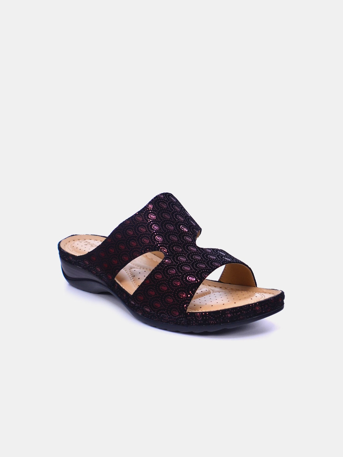 Michelle Morgan 88909-19 Women's Flat Sandals #color_Maroon