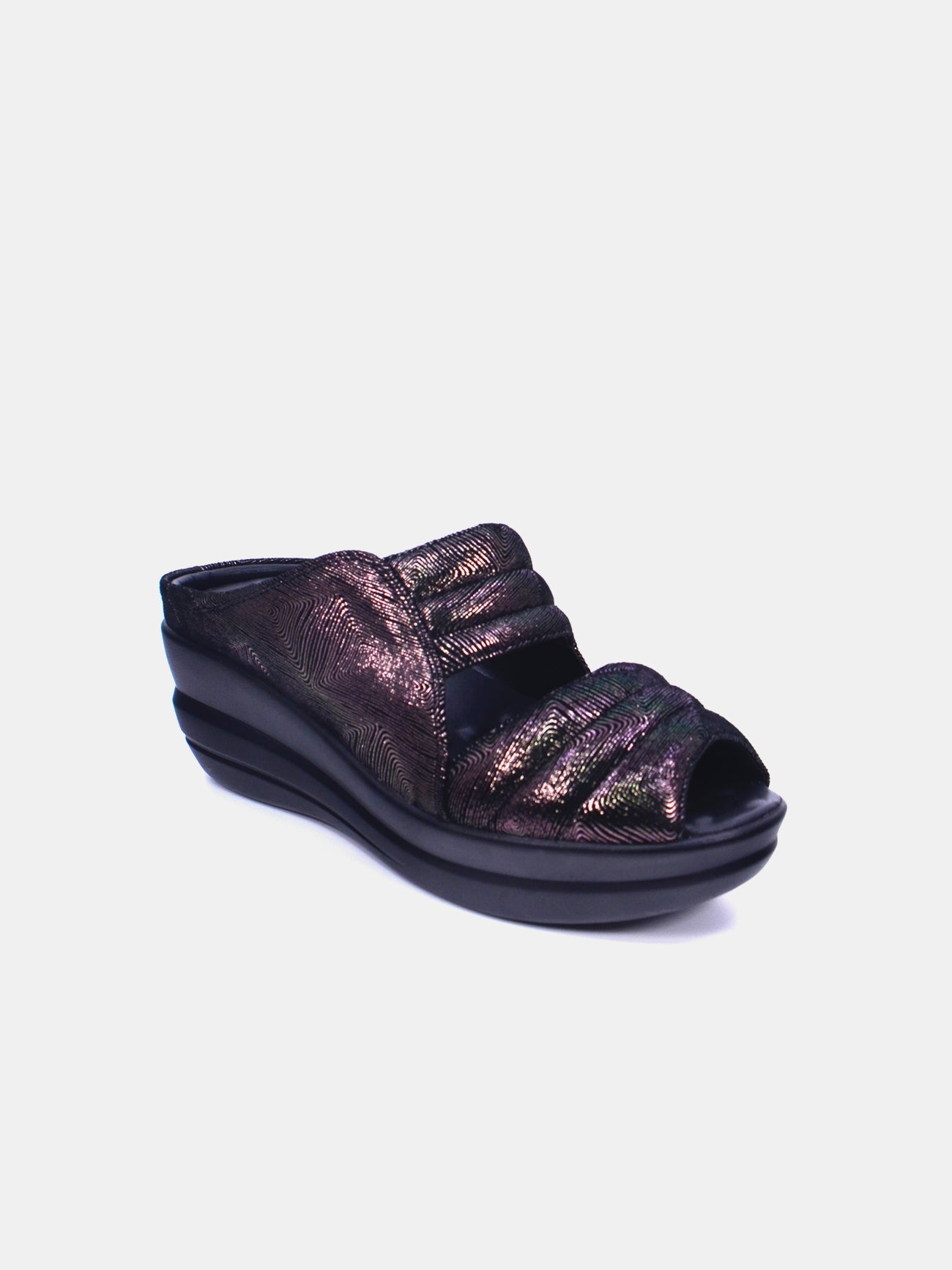 Michelle Morgan 19009-40 Women's Wedge Sandals #color_Gray