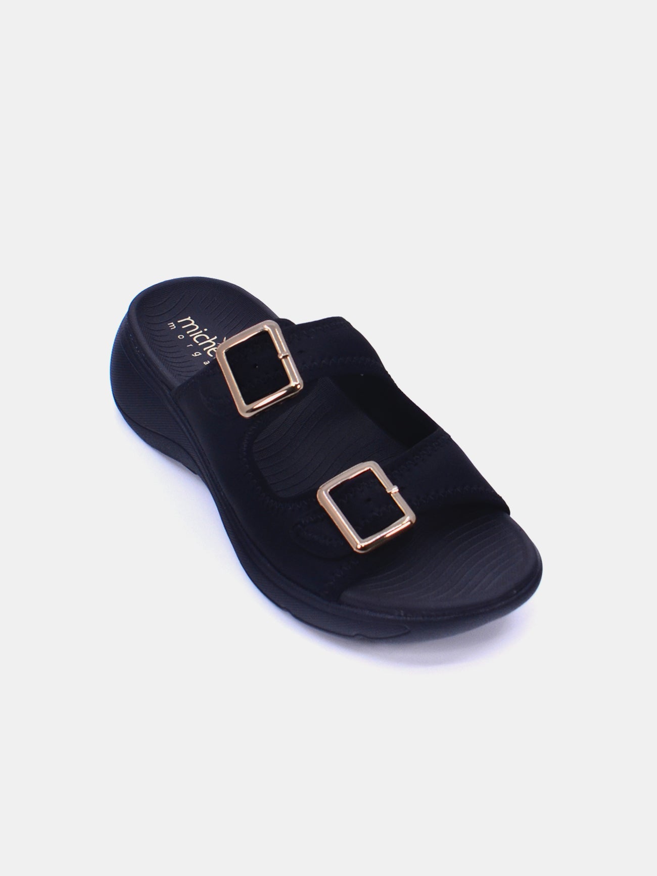 Michelle Morgan 214RJ533 Women's Casual Sandals #color_Black