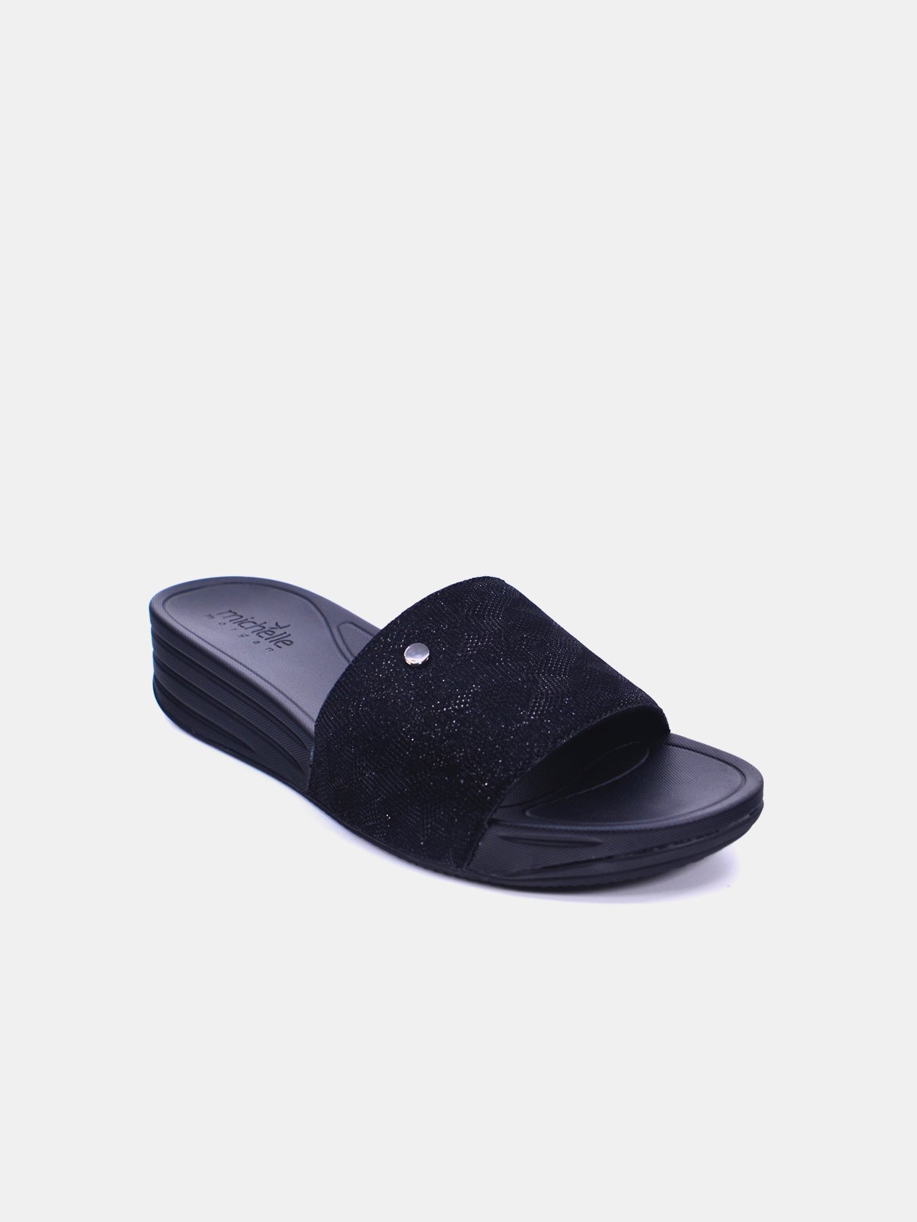 Michelle Morgan 214RJ901 Women's Casual Sandals #color_Black