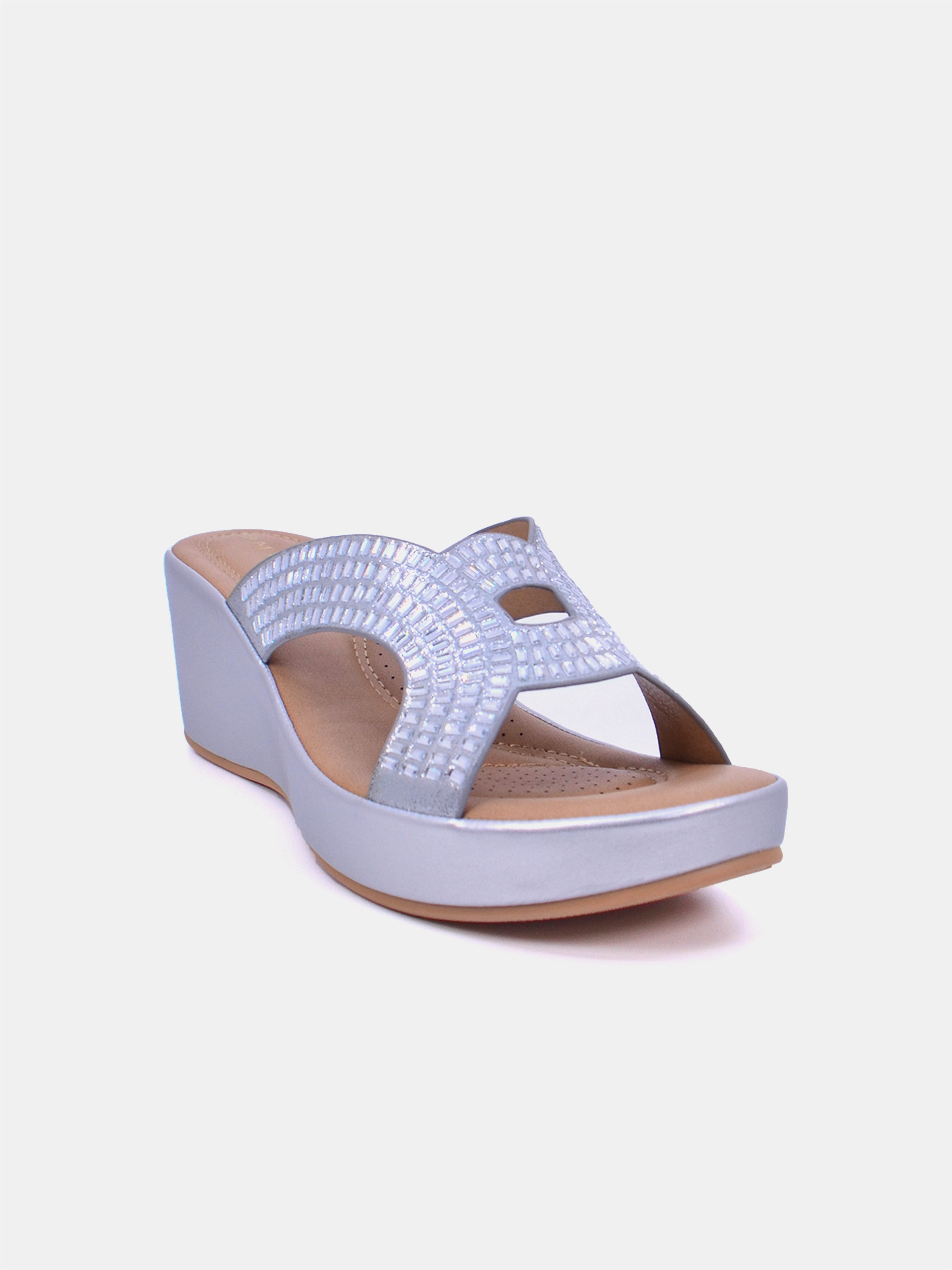 Mynaal Ayzara Women's Sandals #color_silver