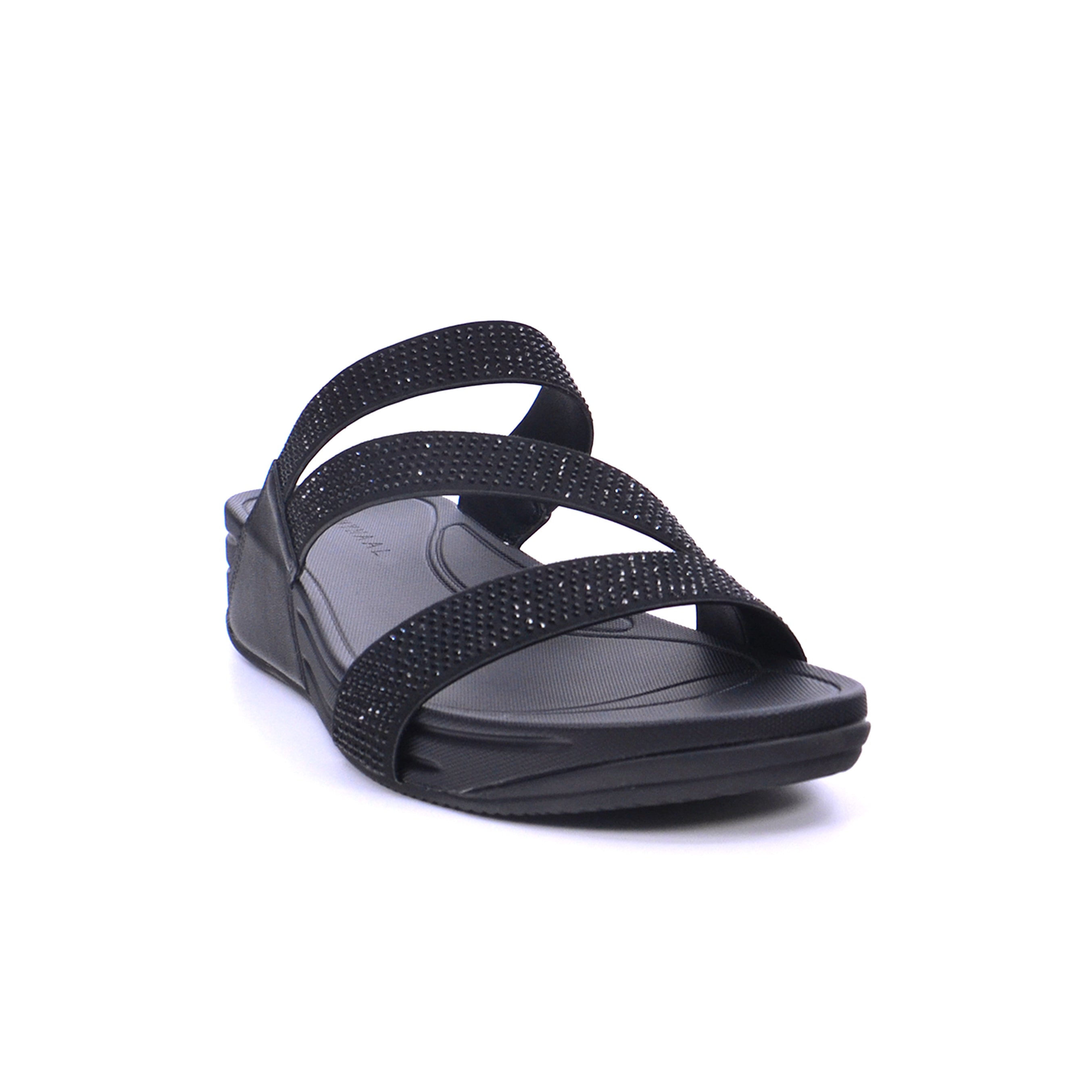 Mynaal 414Rj67B Women's Flat Sandal #color_Black