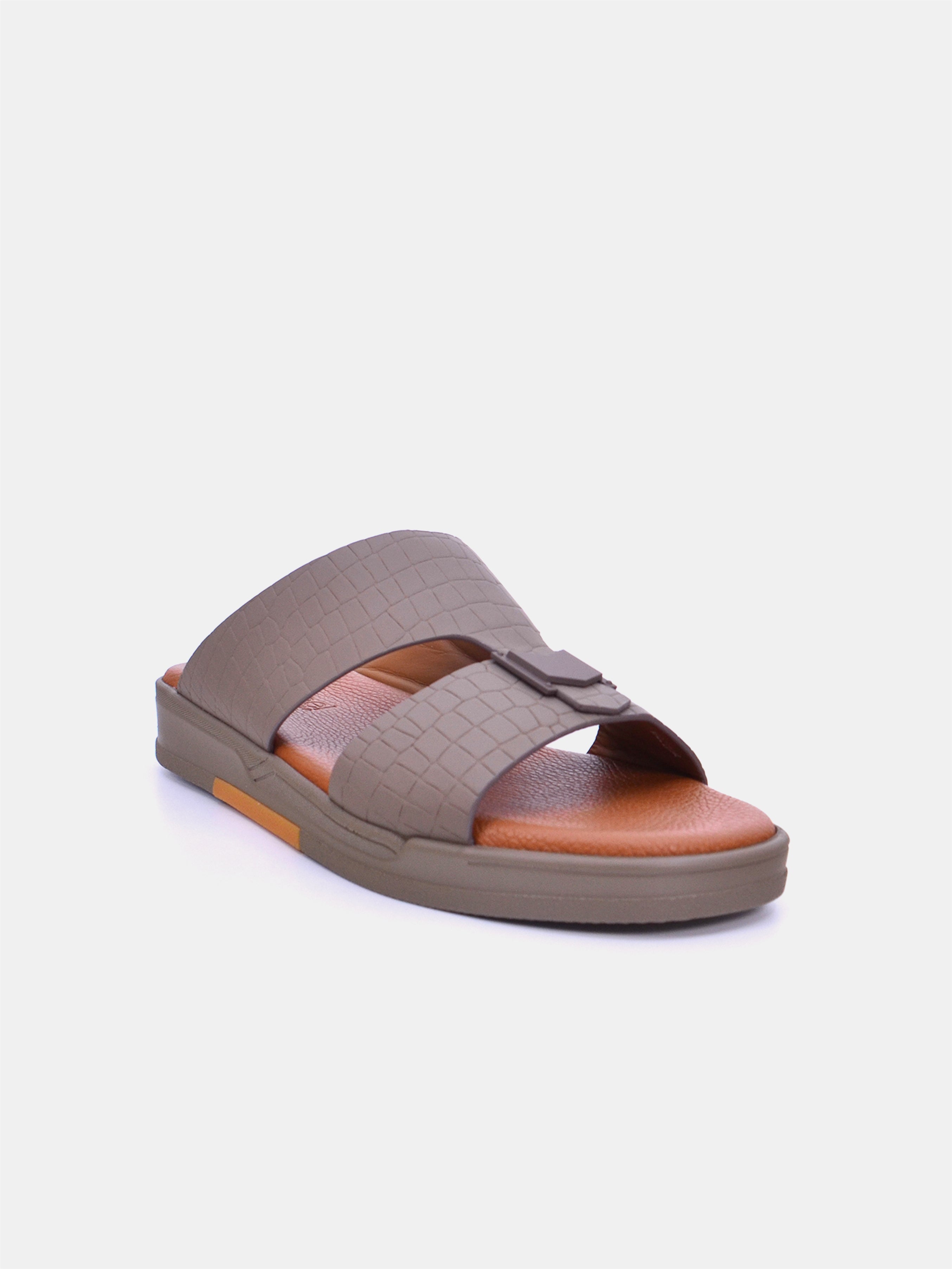 Barjeel Uno TAM Sole MSA-128 Men's Arabic Sandals #color_beige