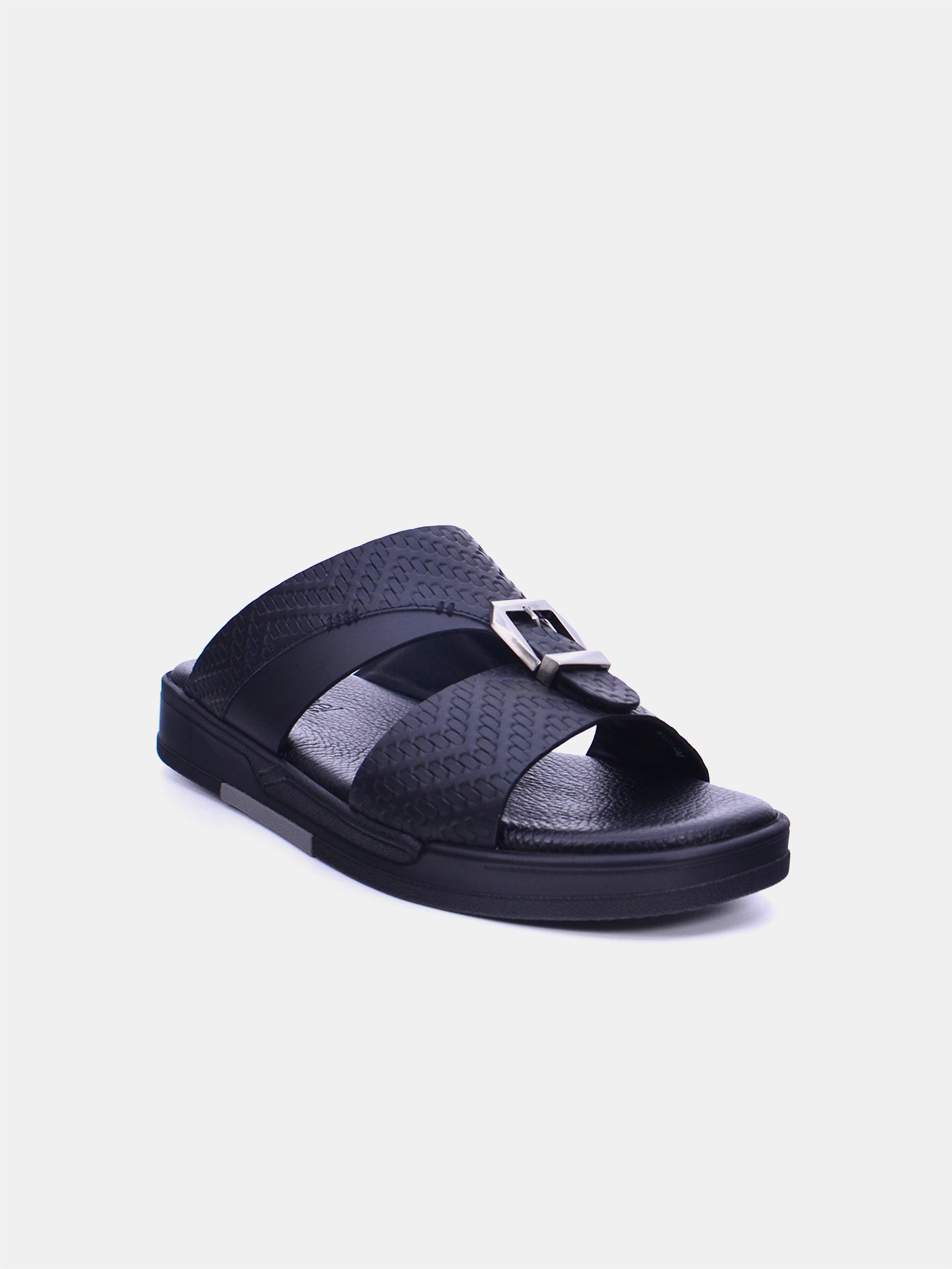 Barjeel Uno TAM Sole B-120 Men Arabic Sandals #color_Black