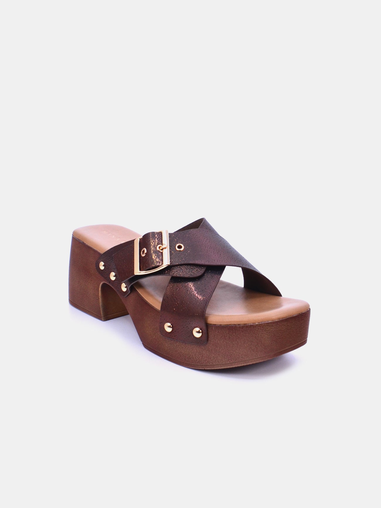 Mynaal Amora Women's Block Heel Sandals #color_Bronze
