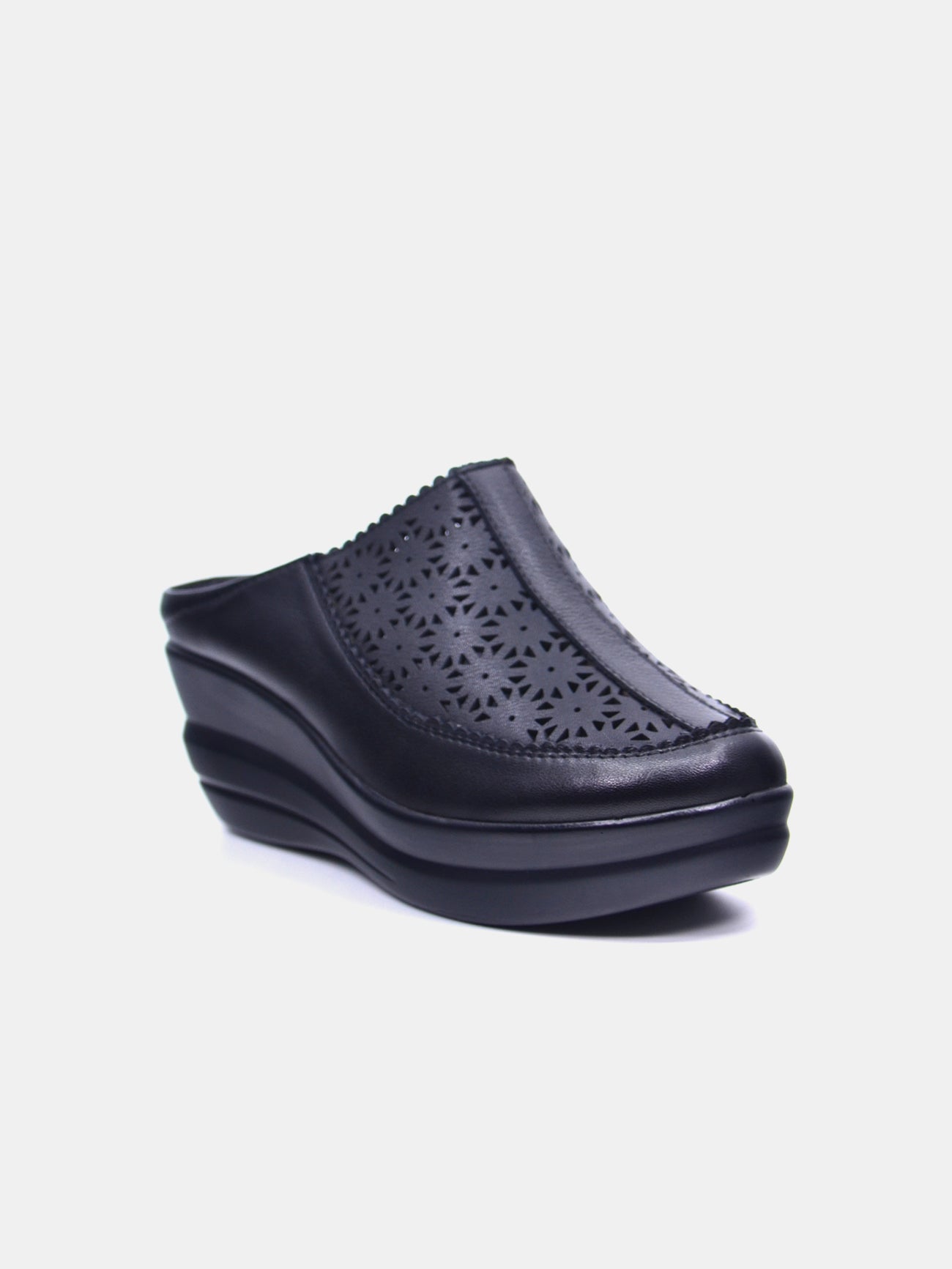 Michelle Morgan 19009-223 Women's Slip On Sandals #color_Black