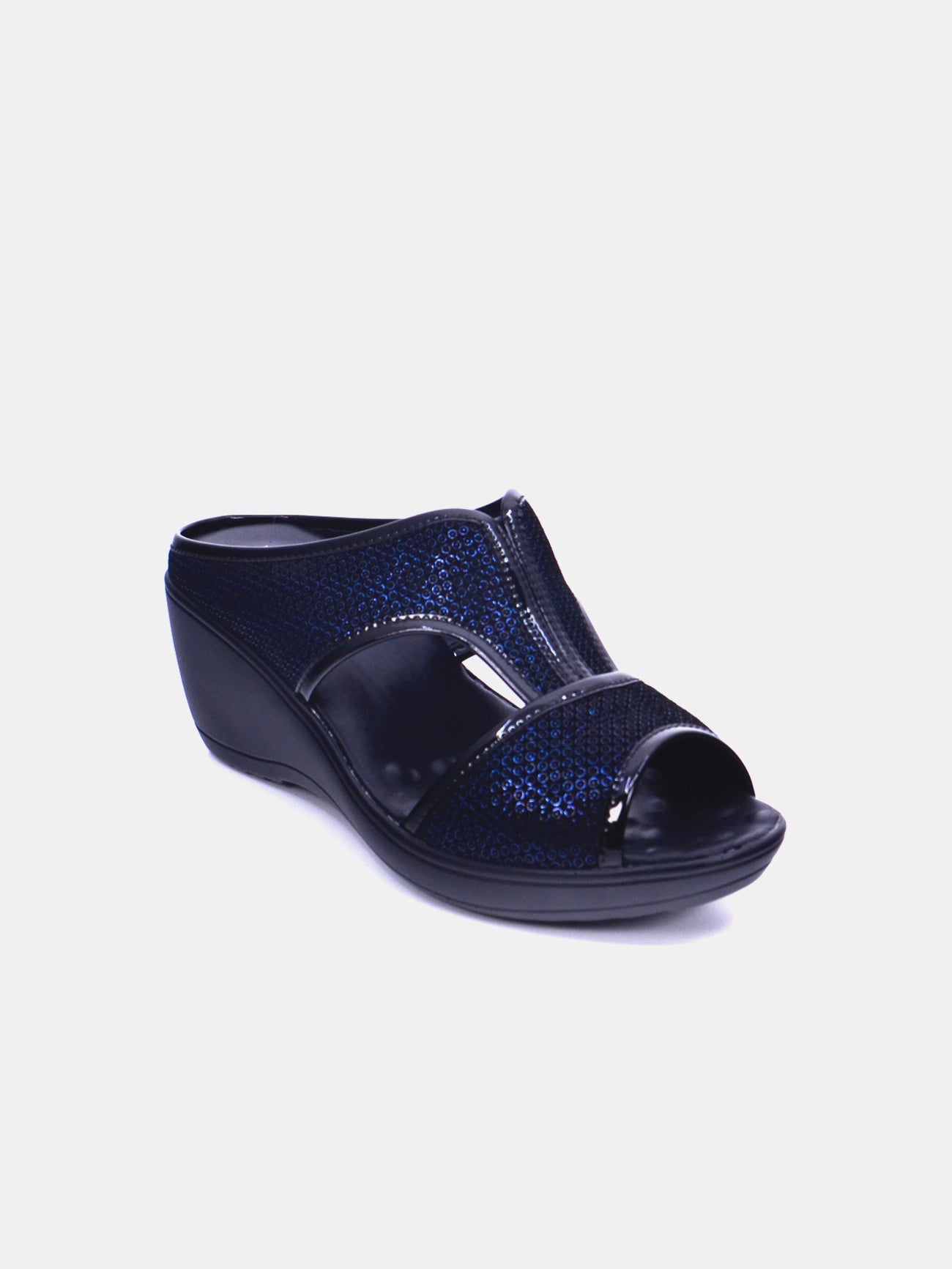Michelle Morgan 20926-9 Women's Wedge Sandals #color_Blue