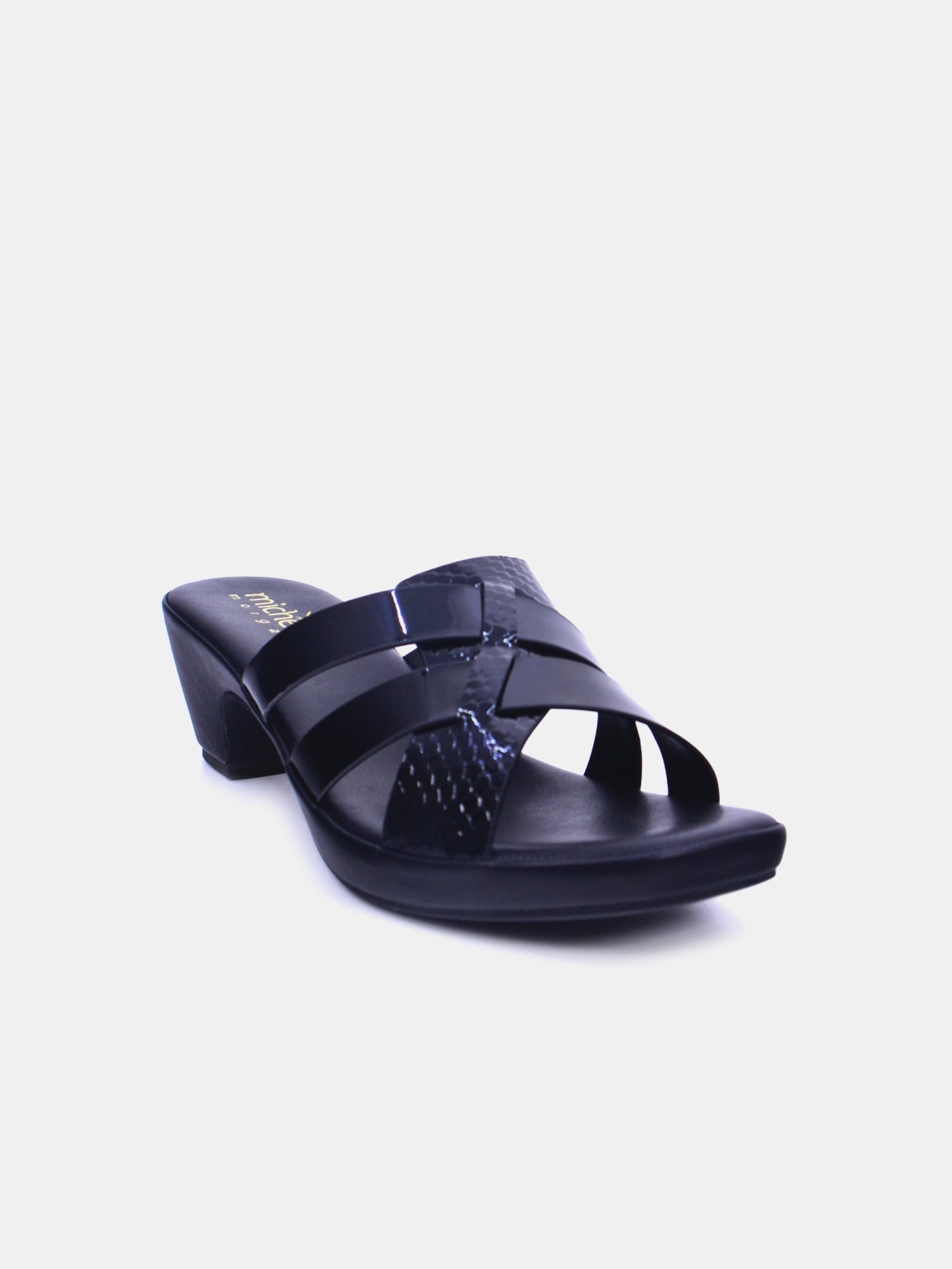 Michelle Morgan 314ZD12C Women's Heeled Sandals #color_Black