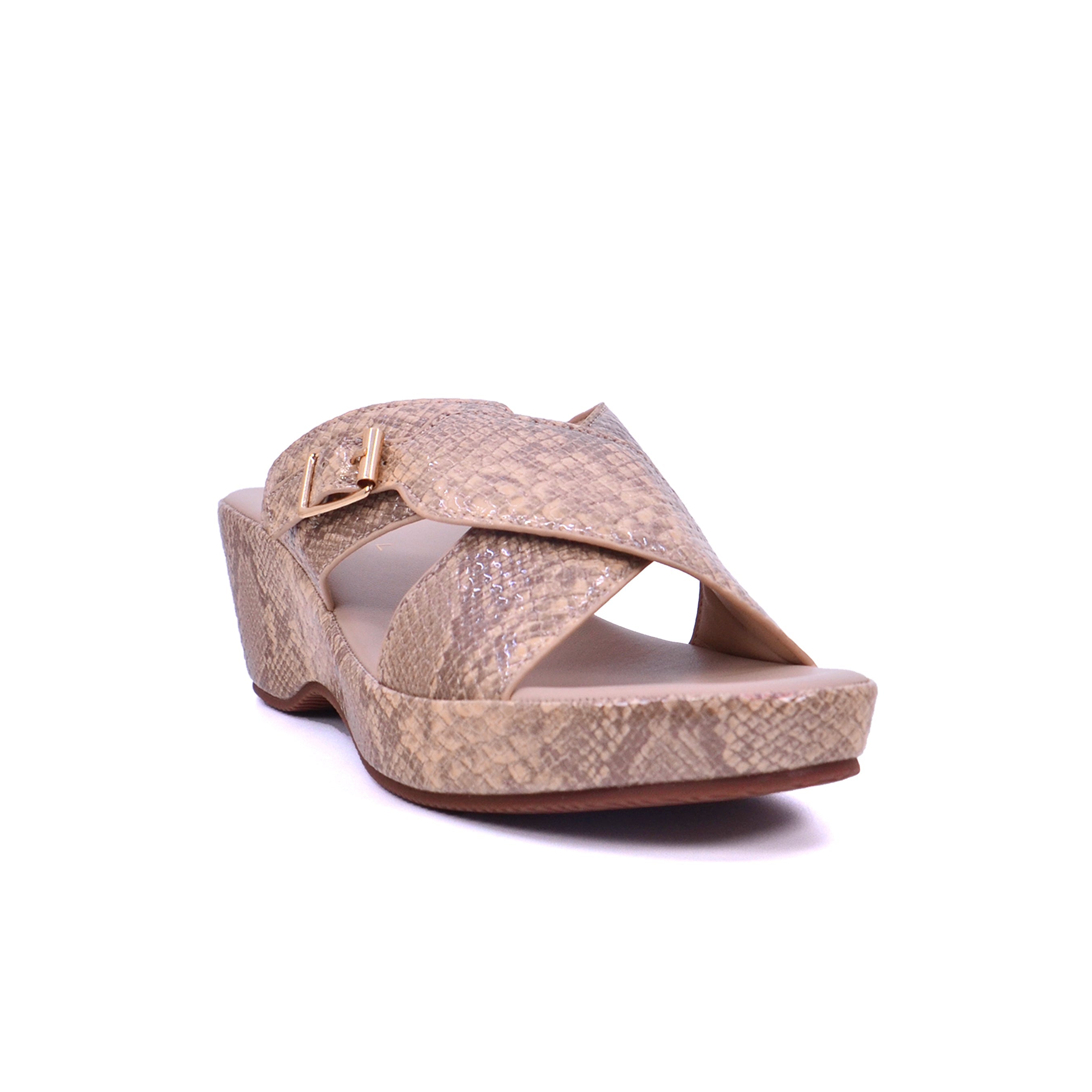 Mynaal 414Zd19S Women's Wedge Square Pin Sandal #color_Beige