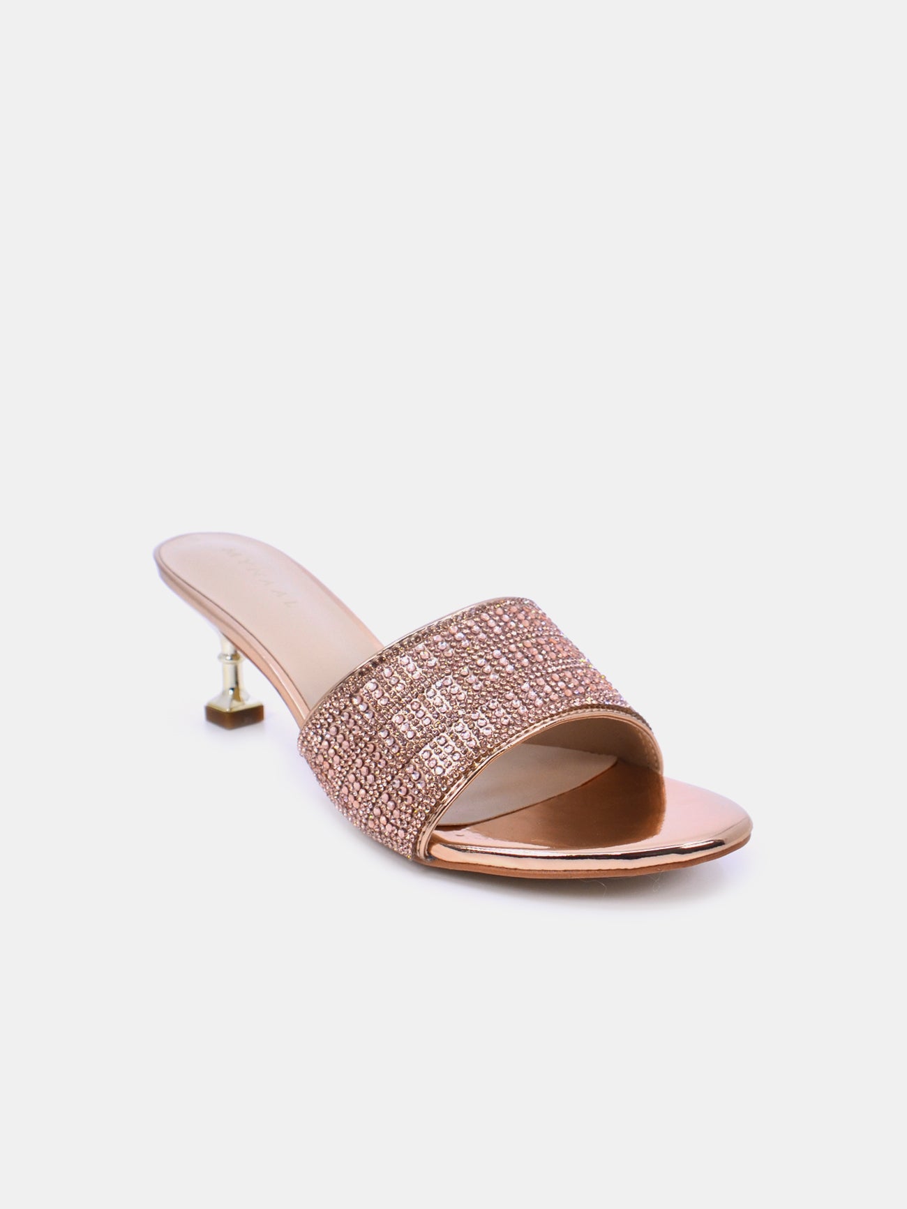 Mynaal Dazea Women's Kitten Heel Sandals #color_Beige