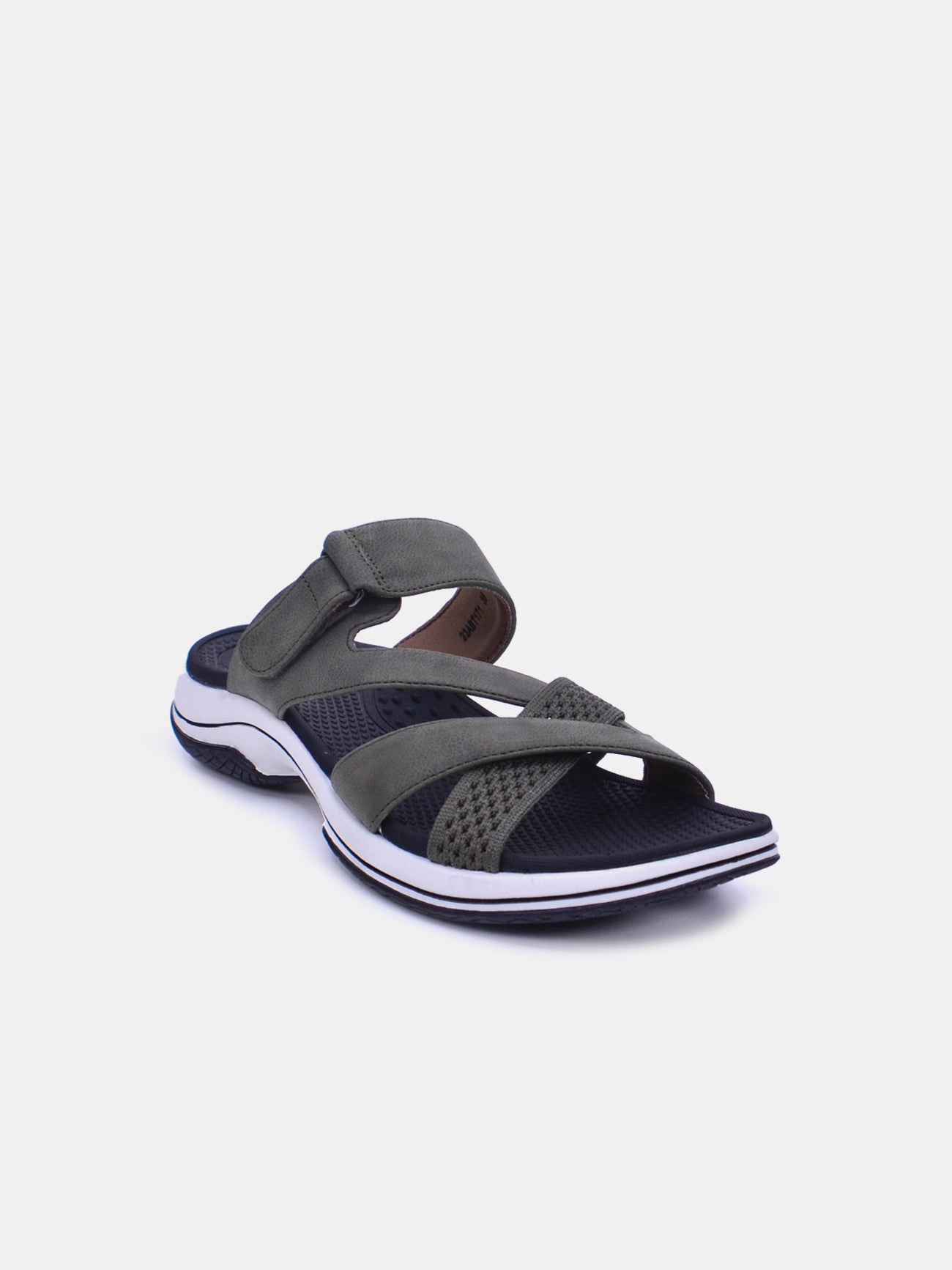 Mynaal Solara Women's Flat Sandals #color_Green